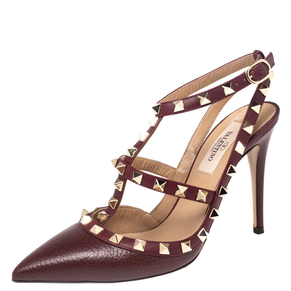 Valentino store maroon rockstud