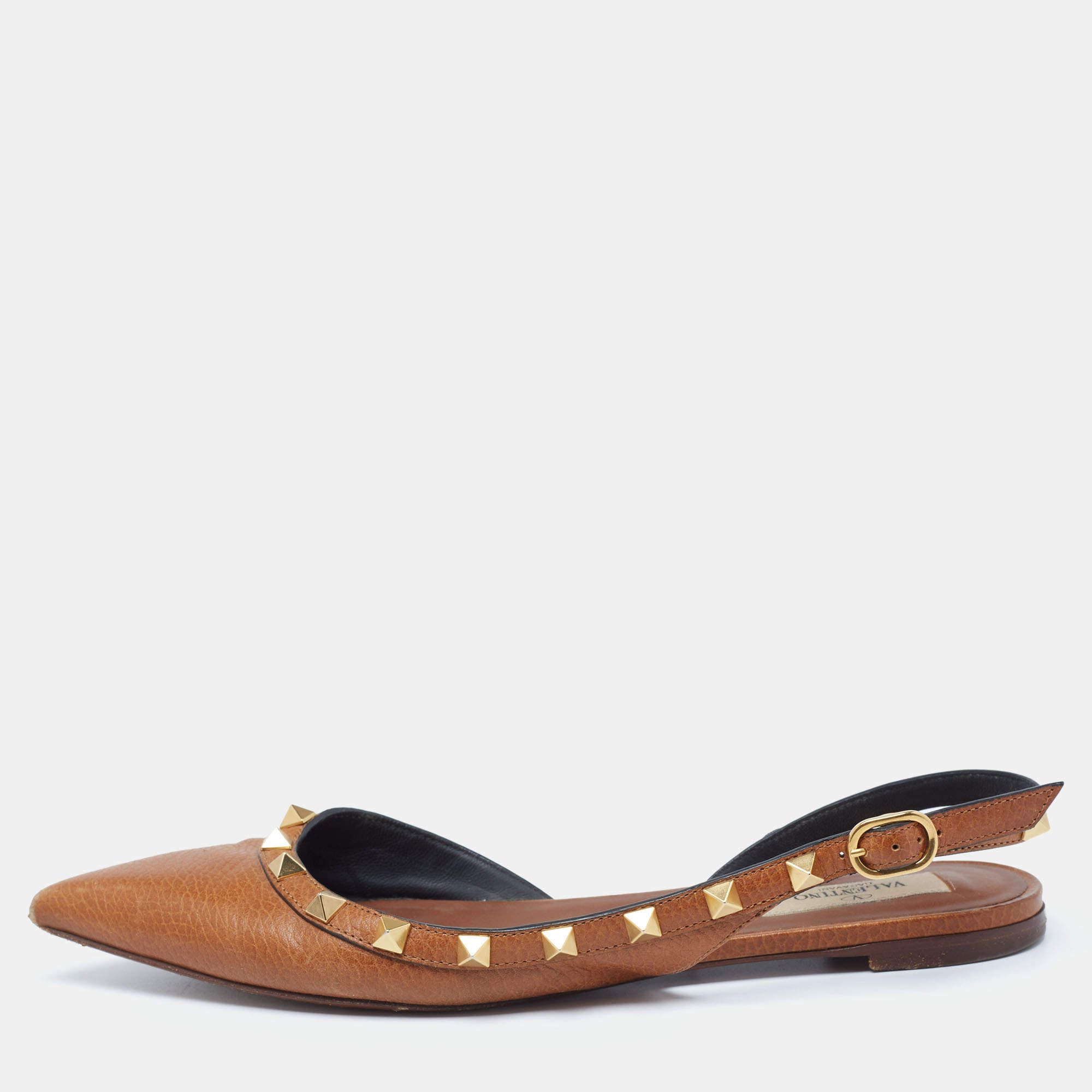 Valentino rockstud slingback outlet flat