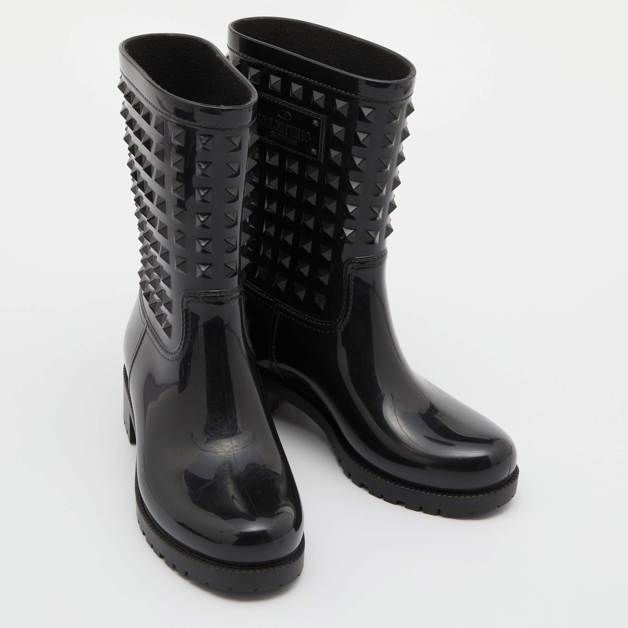 Drops wellington boots Louis Vuitton Black size 37 EU in Rubber
