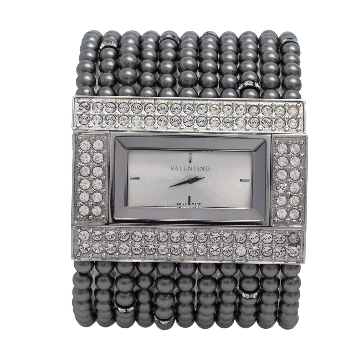 Valentino Silver Stainless Steel 52376 Women's Wristwatch 45 mm