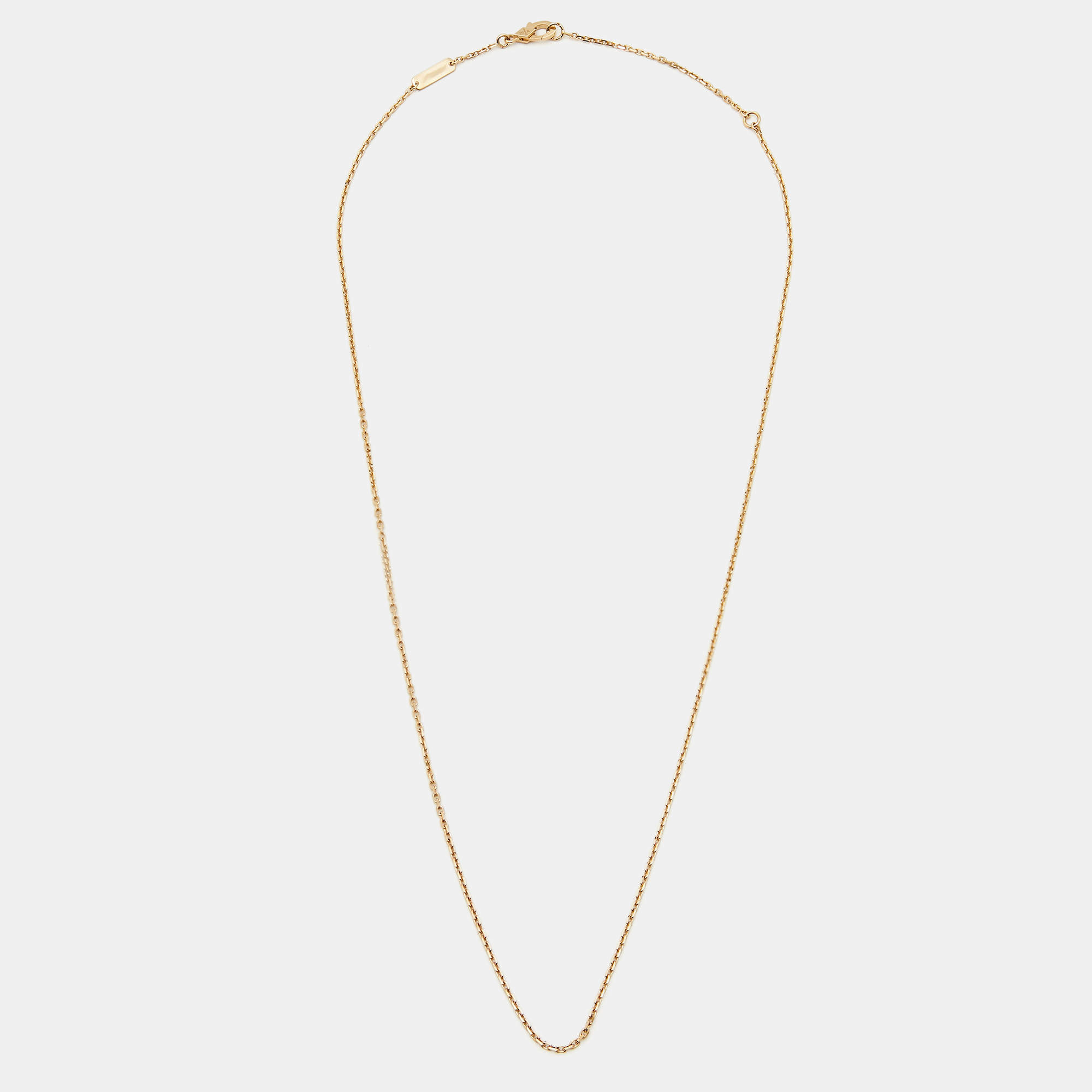 Pre Owned Van Cleef & Arpels Trace 18k Yellow Gold Chain 