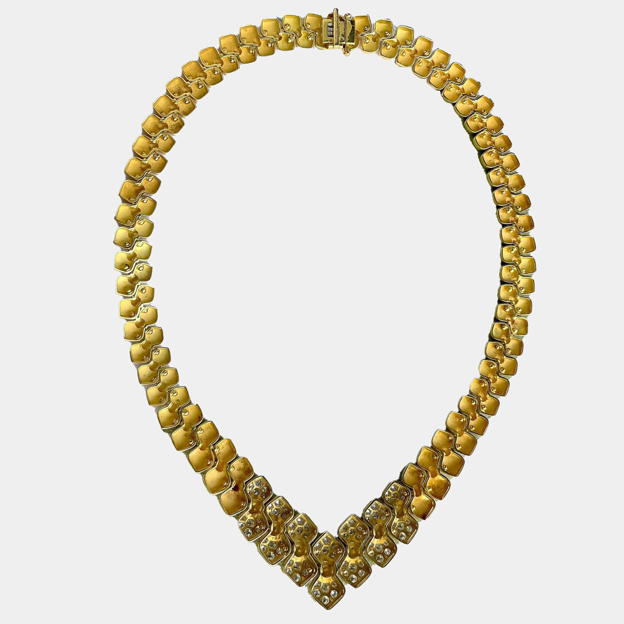 Van Cleef & Arpels 18K Yellow Gold Diamond Necklace