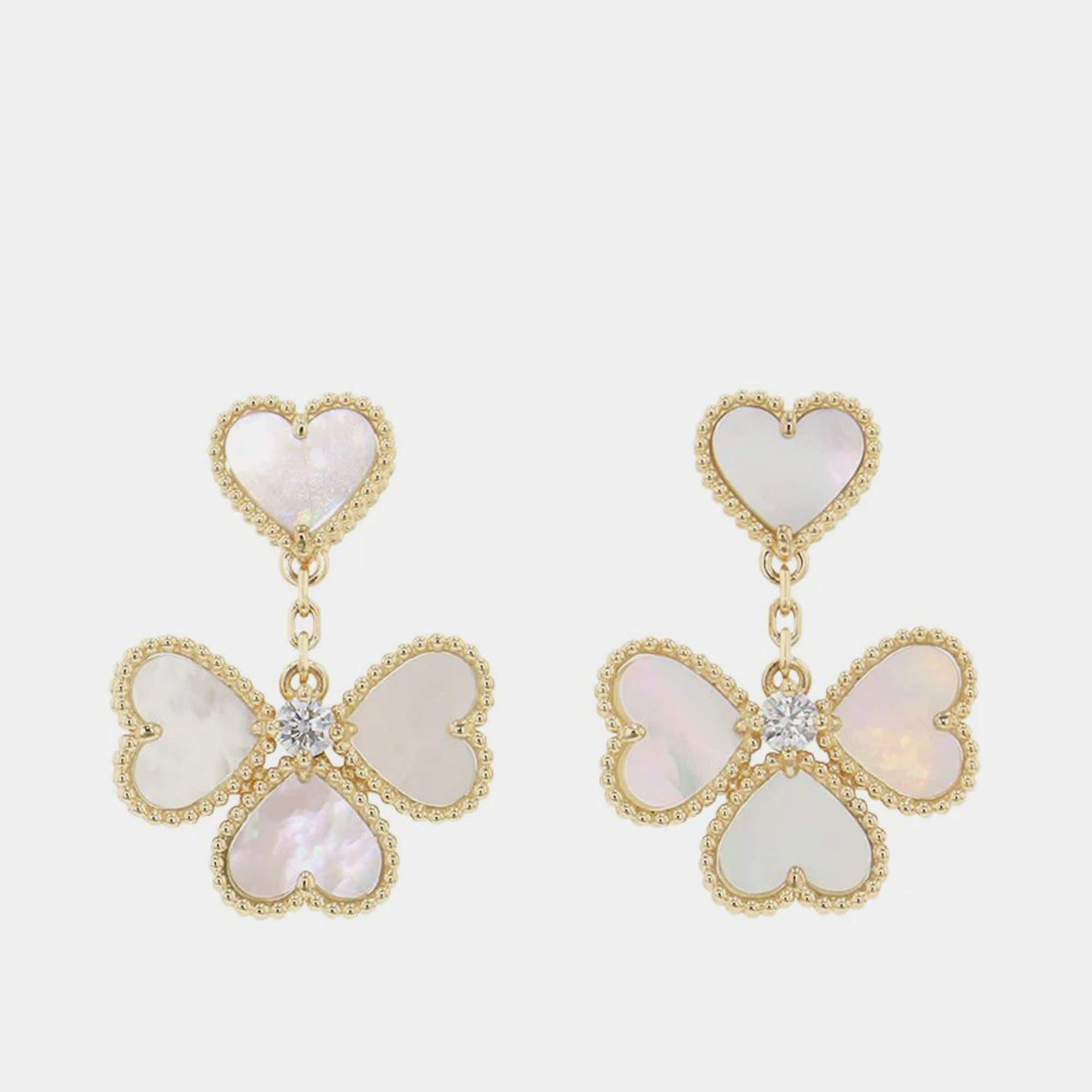 مملوكة مسبقًا أقراط فان كليف آند إربلز سويت ألهامبرا ذهب أصفر عيار 18