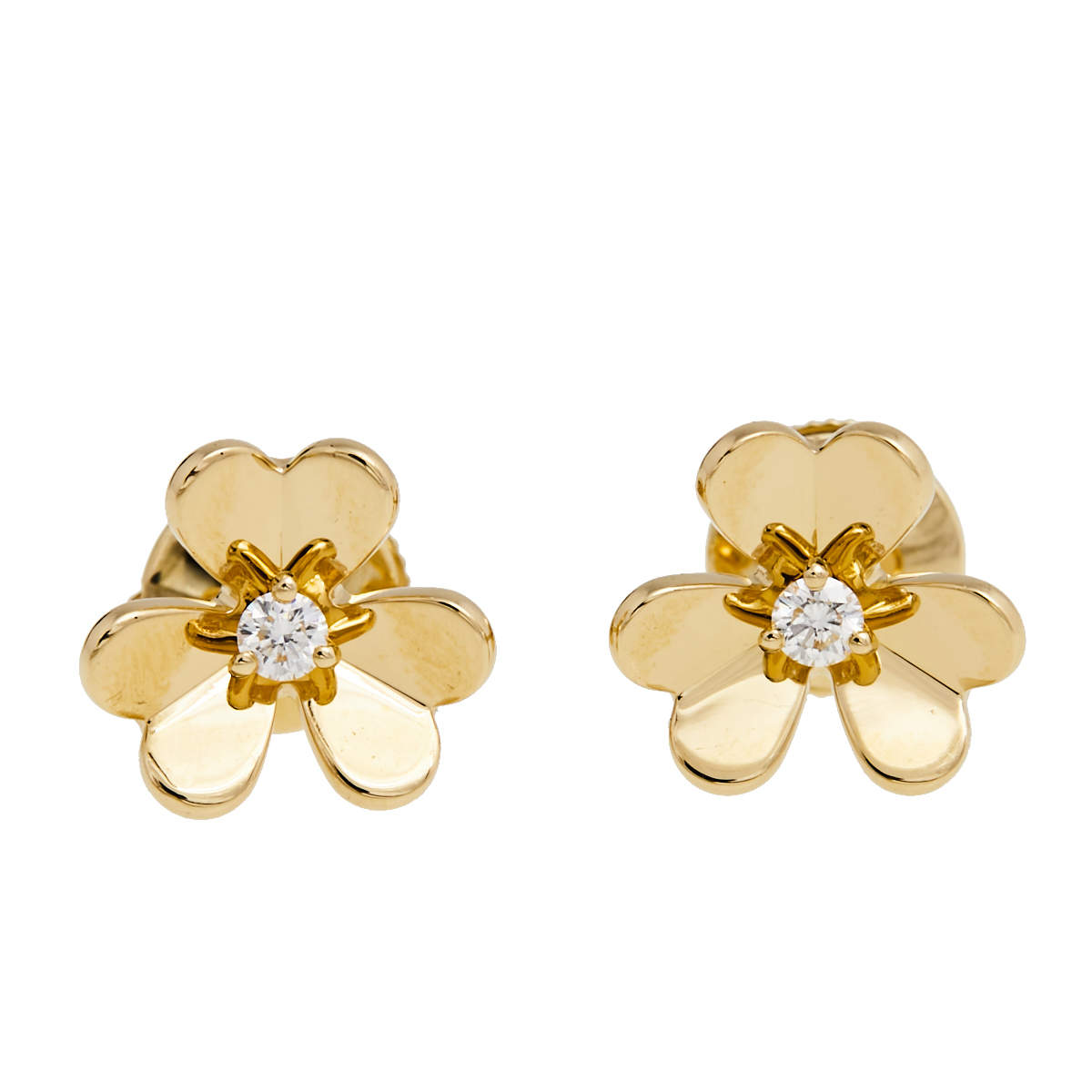 Van Cleef & Arpels Mini Model Frivole Earrings - 18K Yellow Gold