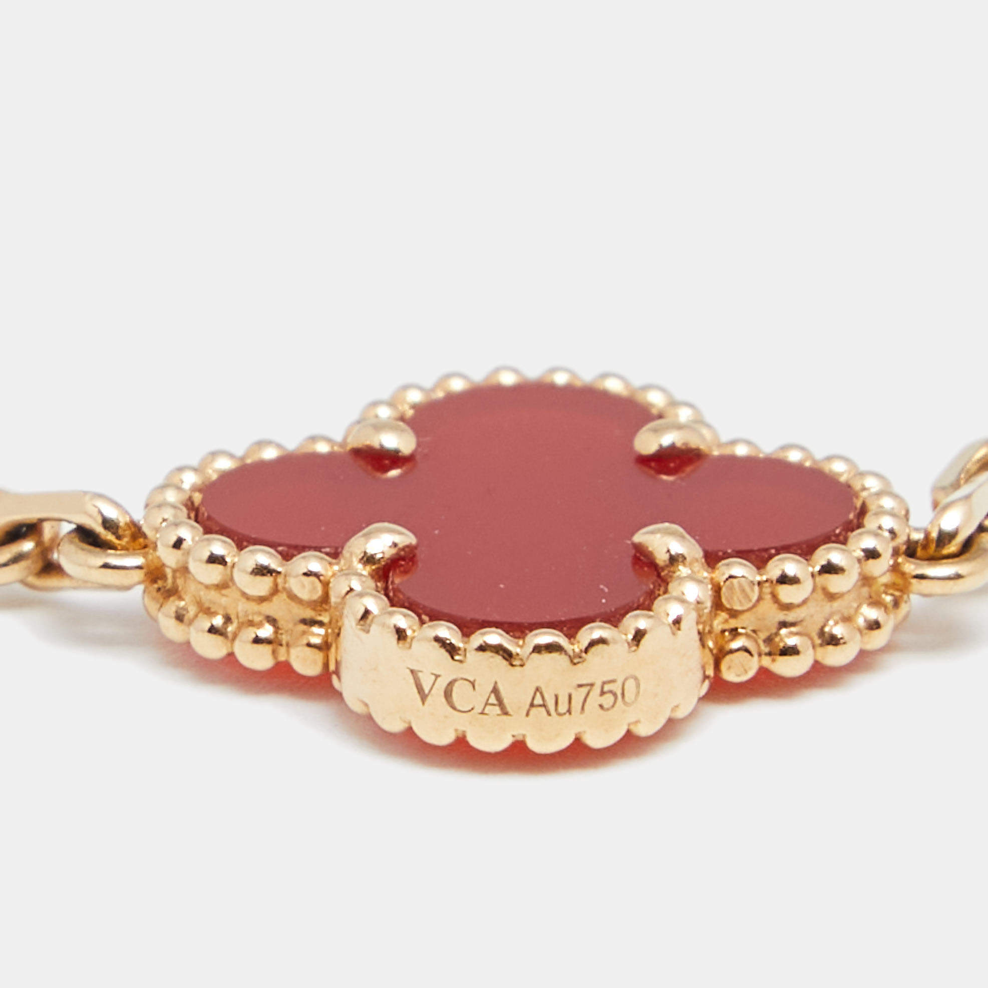 Van Cleef & Arpels Vintage Alhambra Bracelet 5 Motifs - 18K Yellow Gold  Station, Bracelets - VAC22004