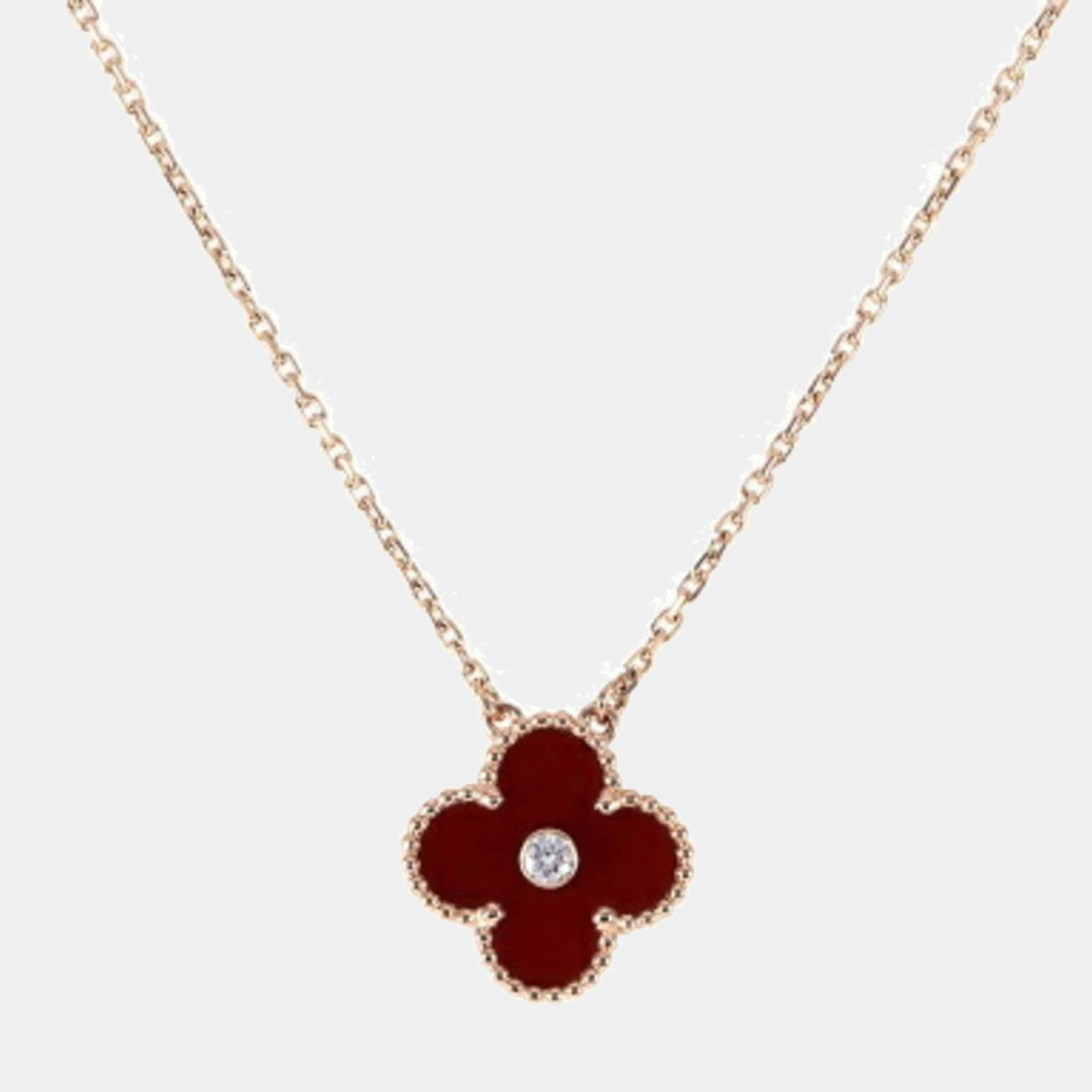 Van Cleef & Arpels Sweet Alhambra Heart Pendant | Rent Van Cleef & Arpels  jewelry for $195/month - Join Switch