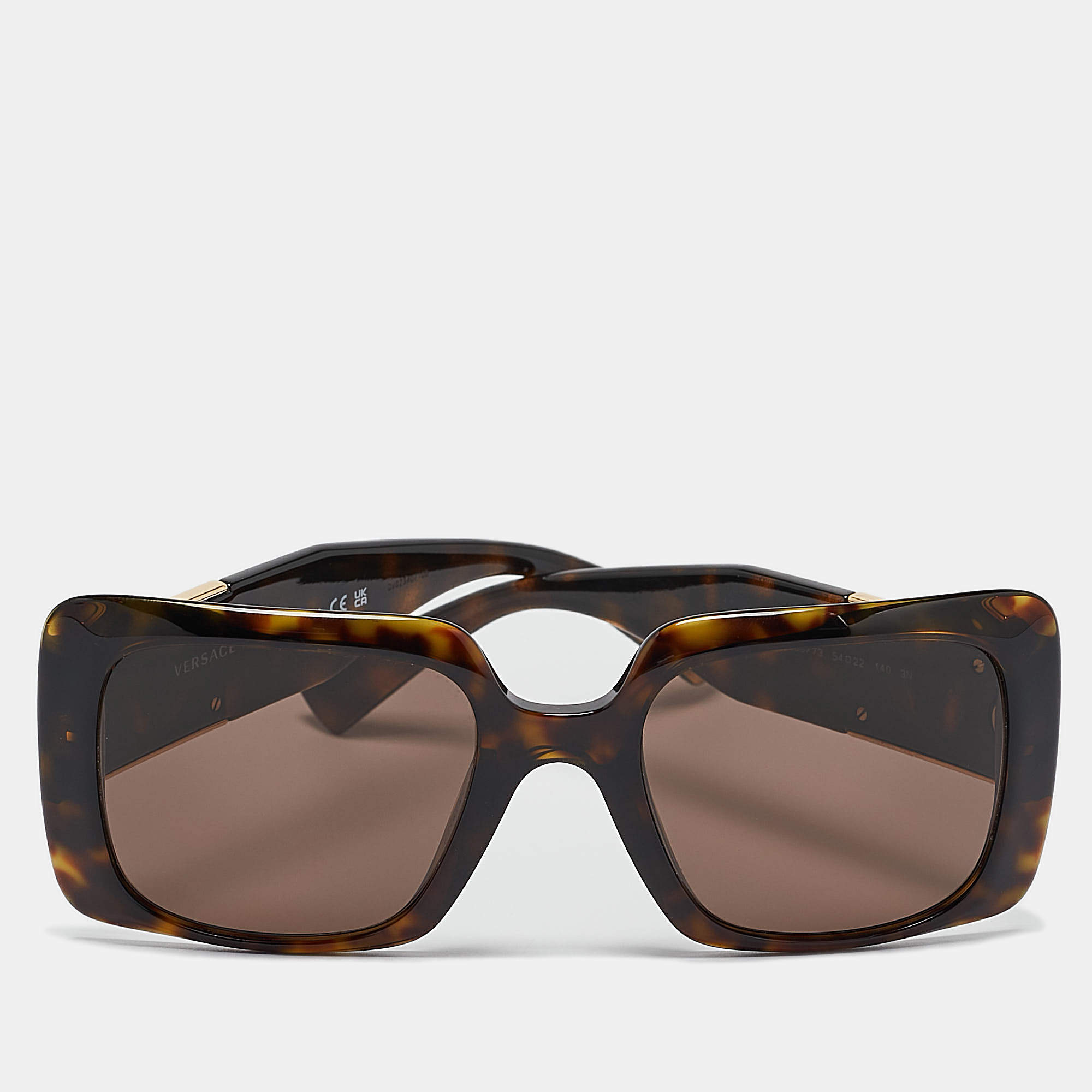 Versace Havana/Brown VE4405 Medusa Square Sunglasses