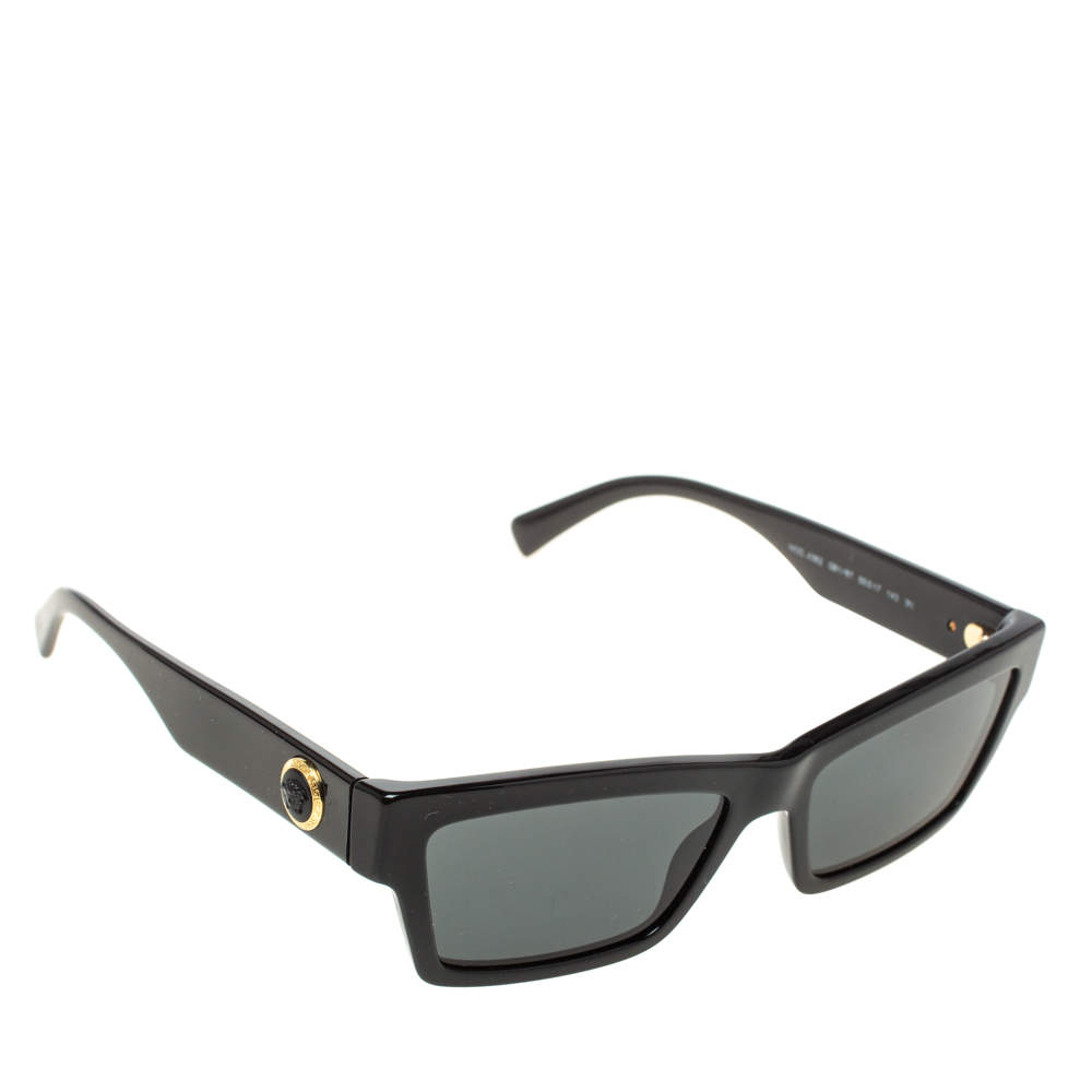 Versace Black Medusa Ares Square Sunglasses