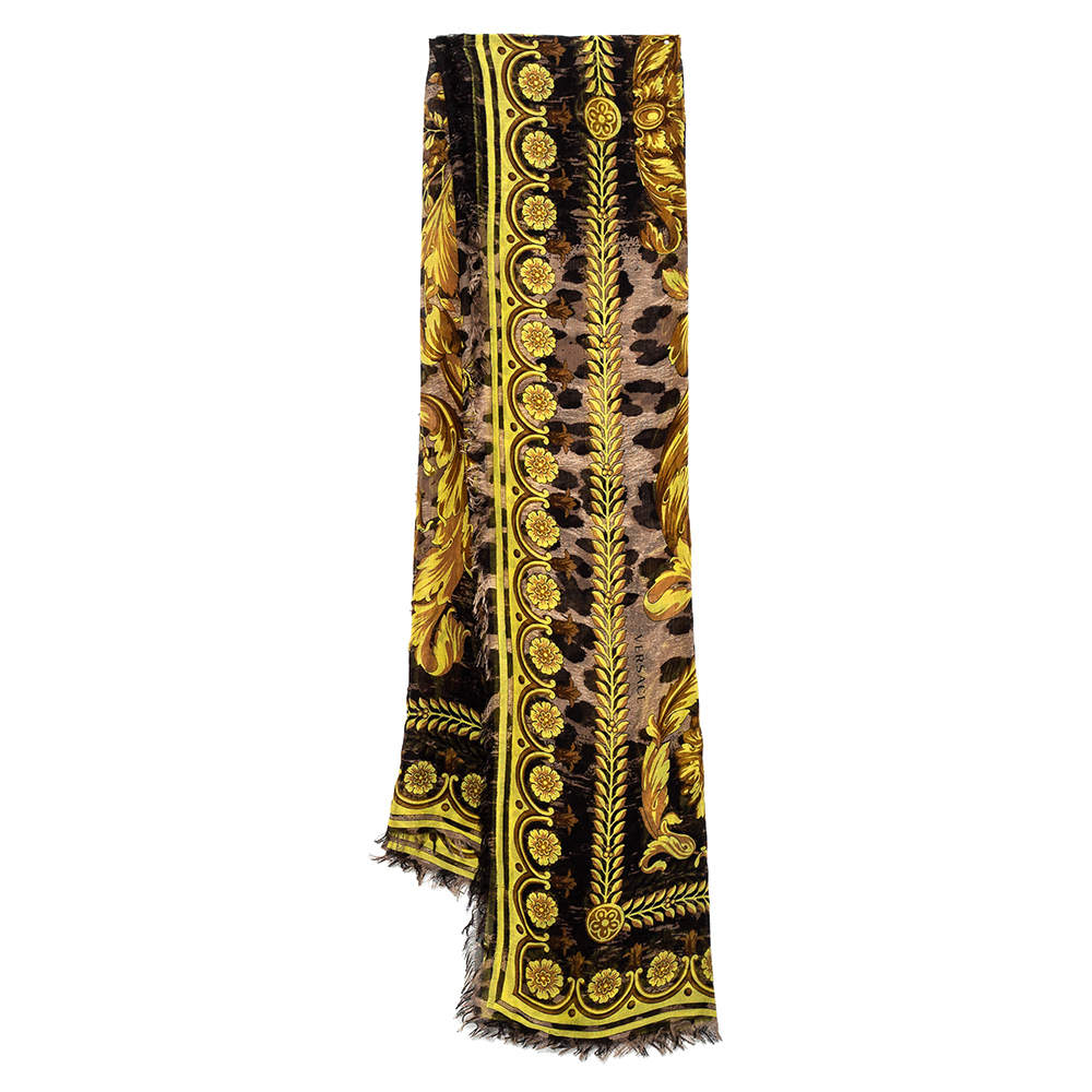 VERSACE プリント Modal 混 Scarf luxury-women-versace-used-