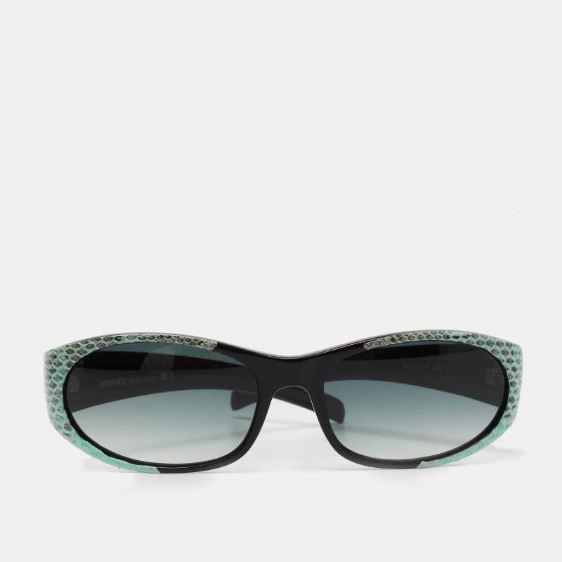 Versace Blue MOD.435/P Vintage Rectangle Sunglasses 