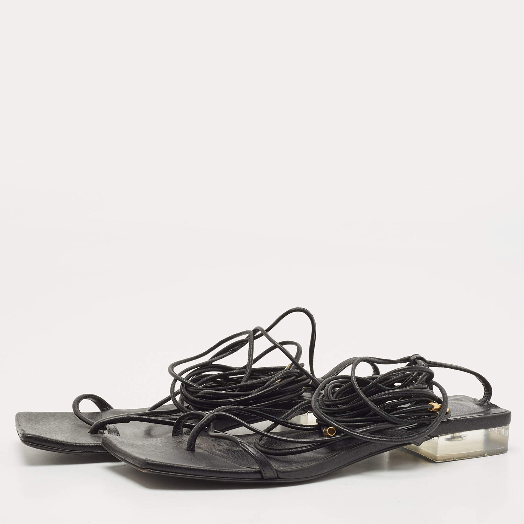 Versace lace up discount sandals