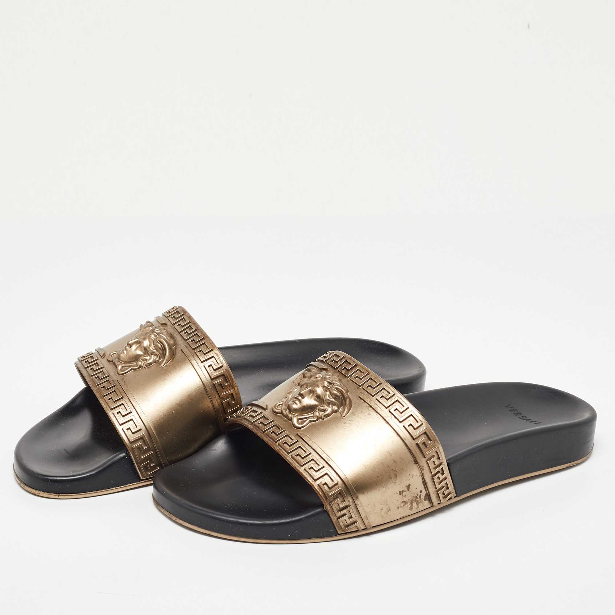 Versace deals snakeskin slides