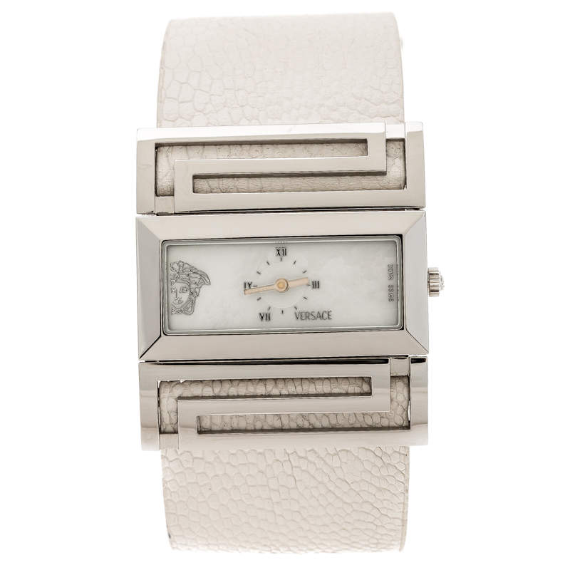 Versace Mother of Pearl Stainless Steel Beauville VSQ99 Women's Wristwatch 38 mm