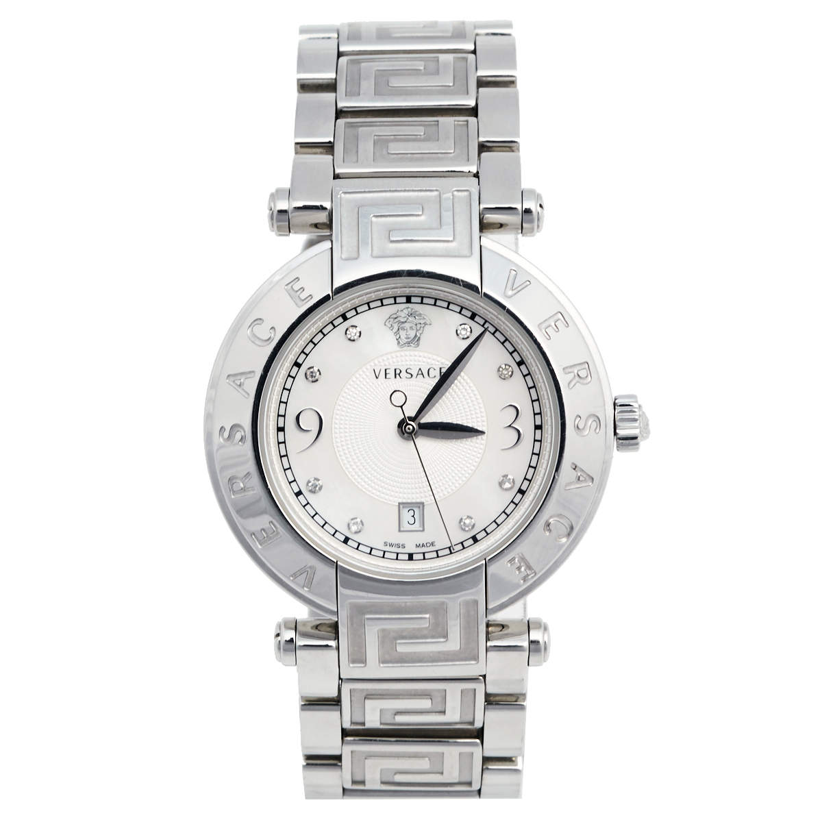 Versace Mother of Pearl Stainless Steel Reve 68Q99SD498-S099 Women's ...