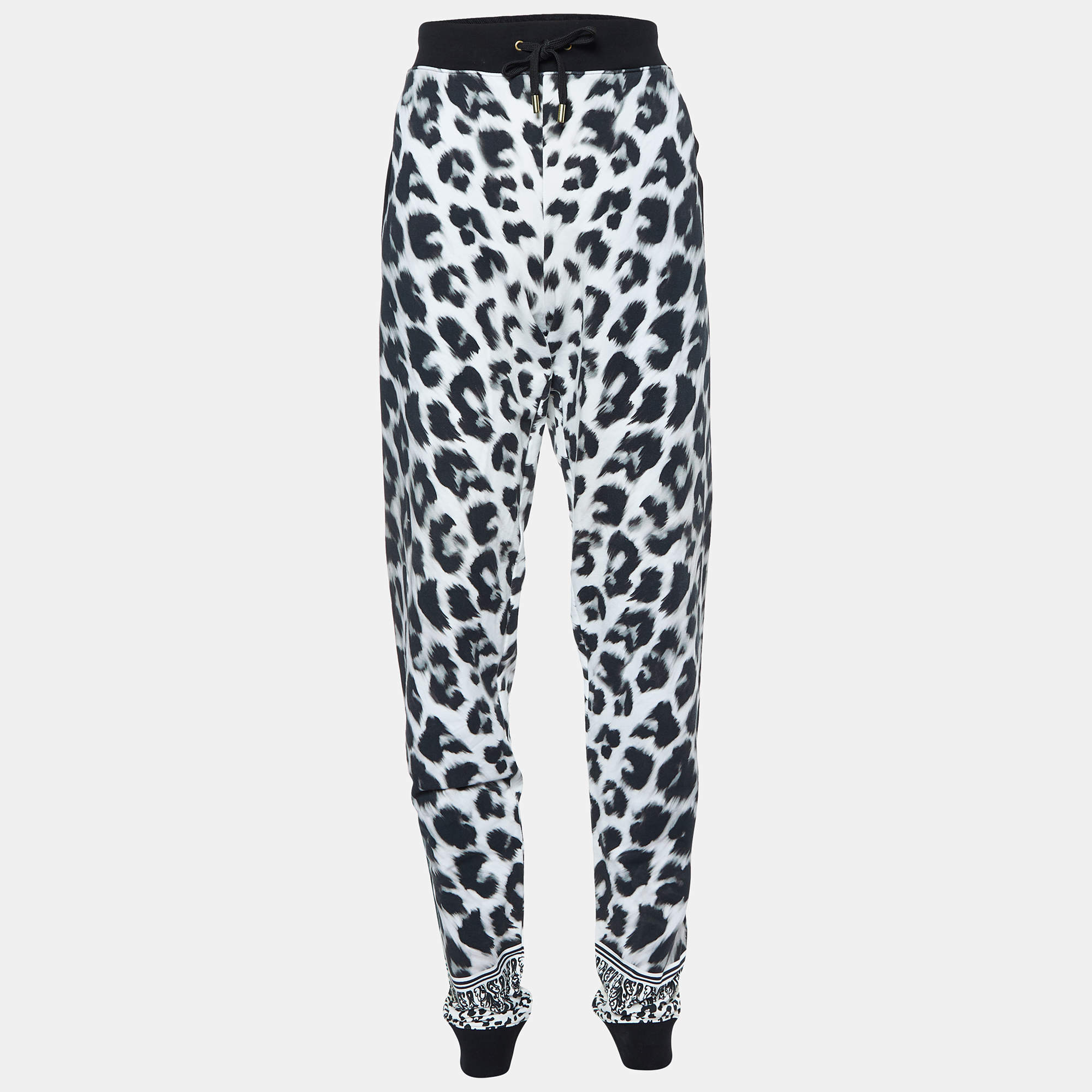 Versus Versace White Leopard Print Leggings S