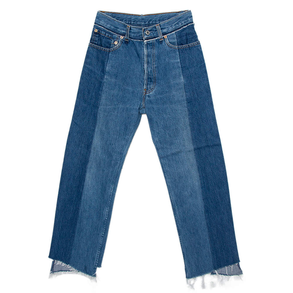 Vetements Two Tone Denim Reworked Jeans S Vetements | The Luxury Closet