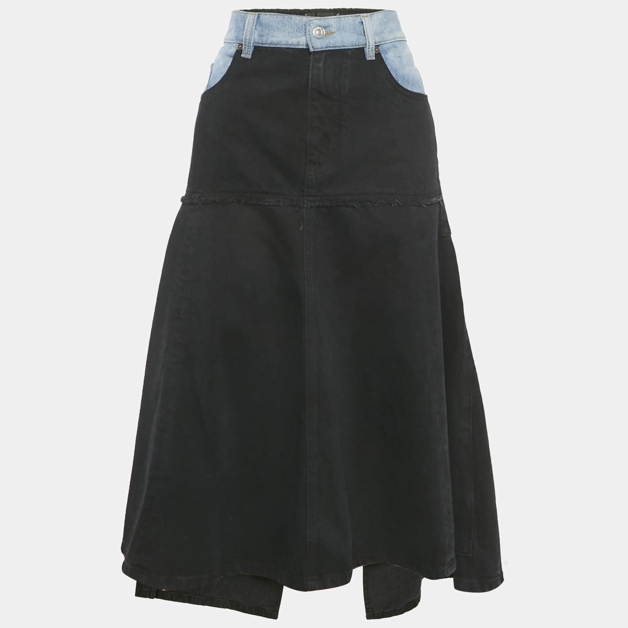 Victoria Beckham Purple Sequin-Embellished Flared Midi Skirt
