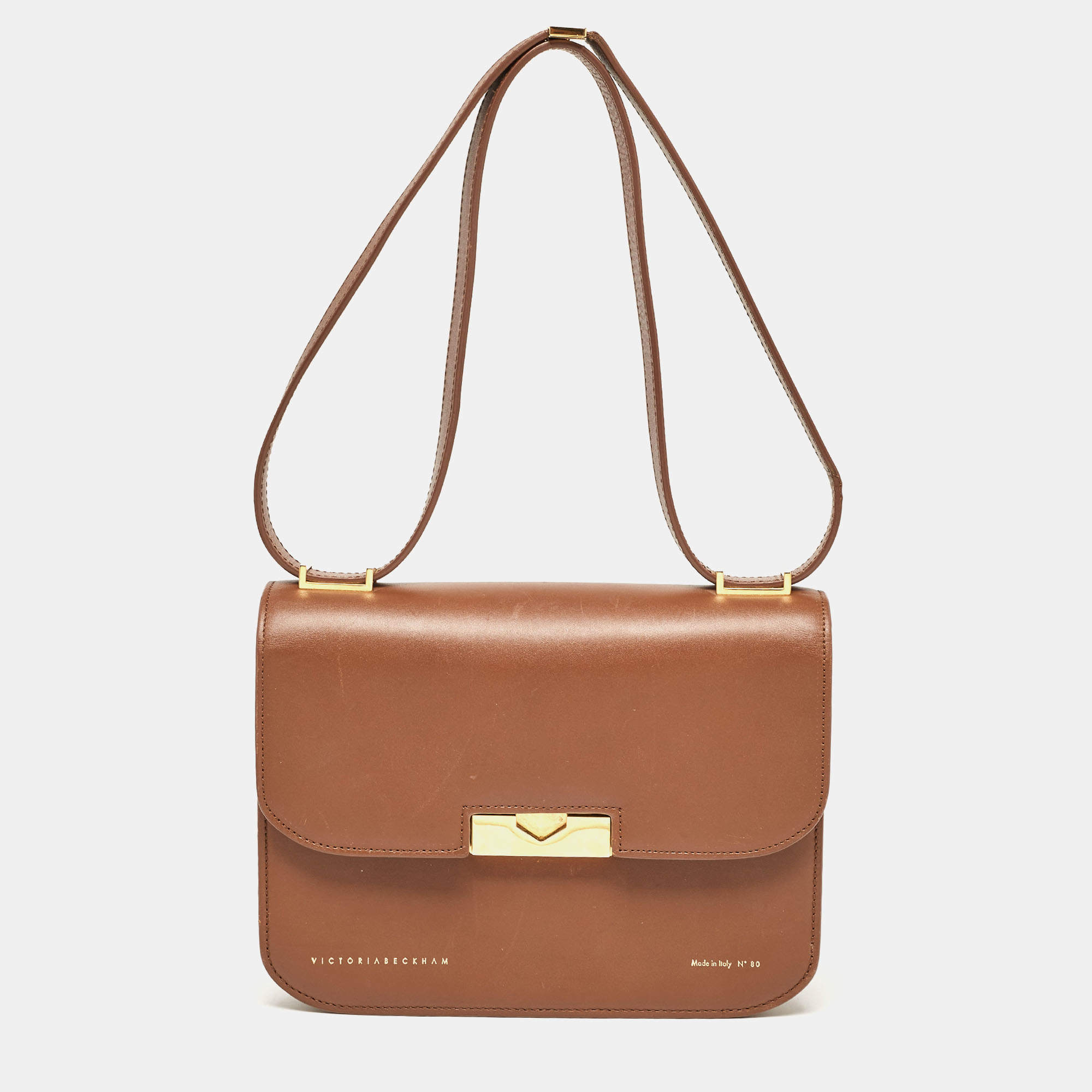 Pre Owned Victoria Beckham Brown Leather Eva Shoulder Bag