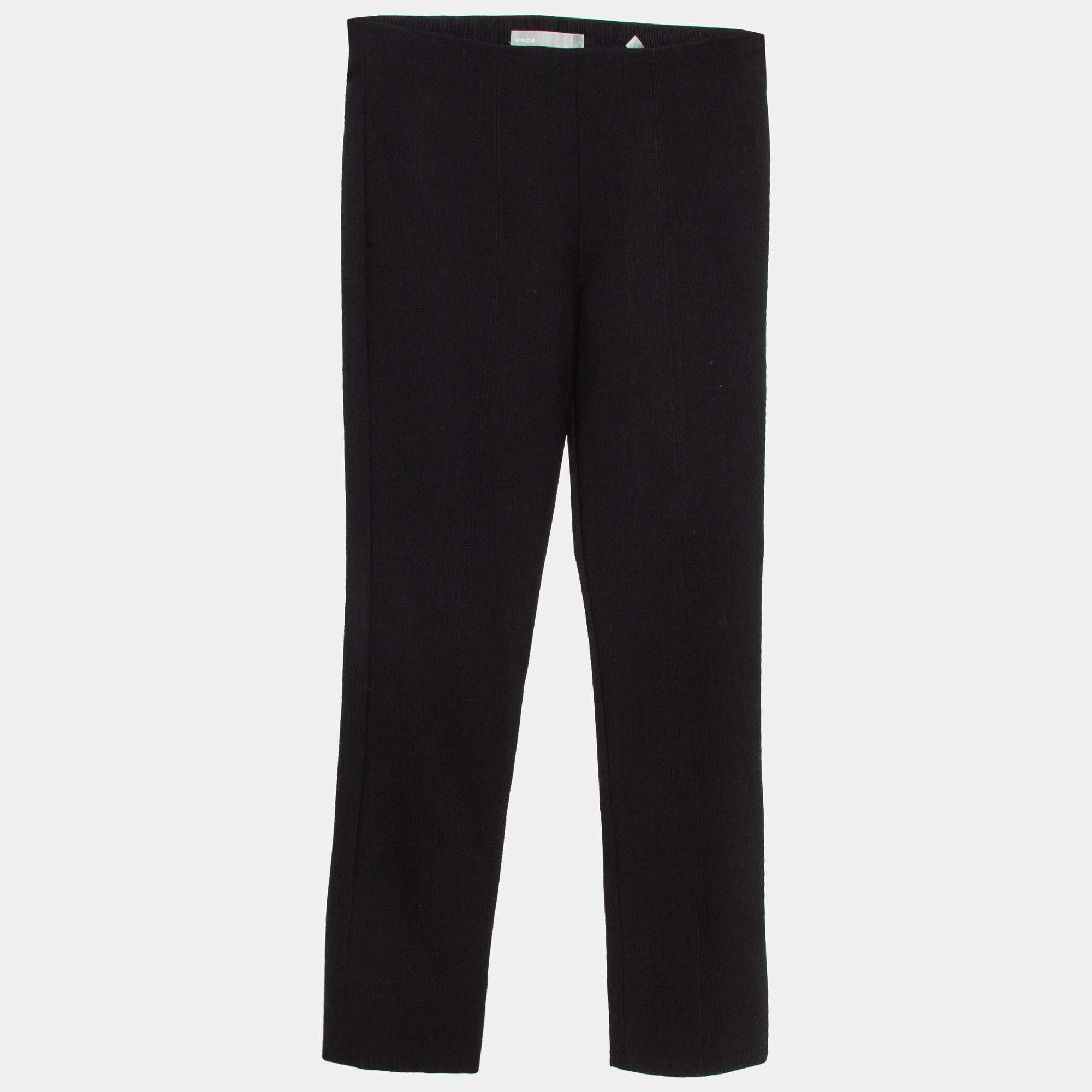 Vince Black Jersey Stitch Front Seam Ponte Leggings S