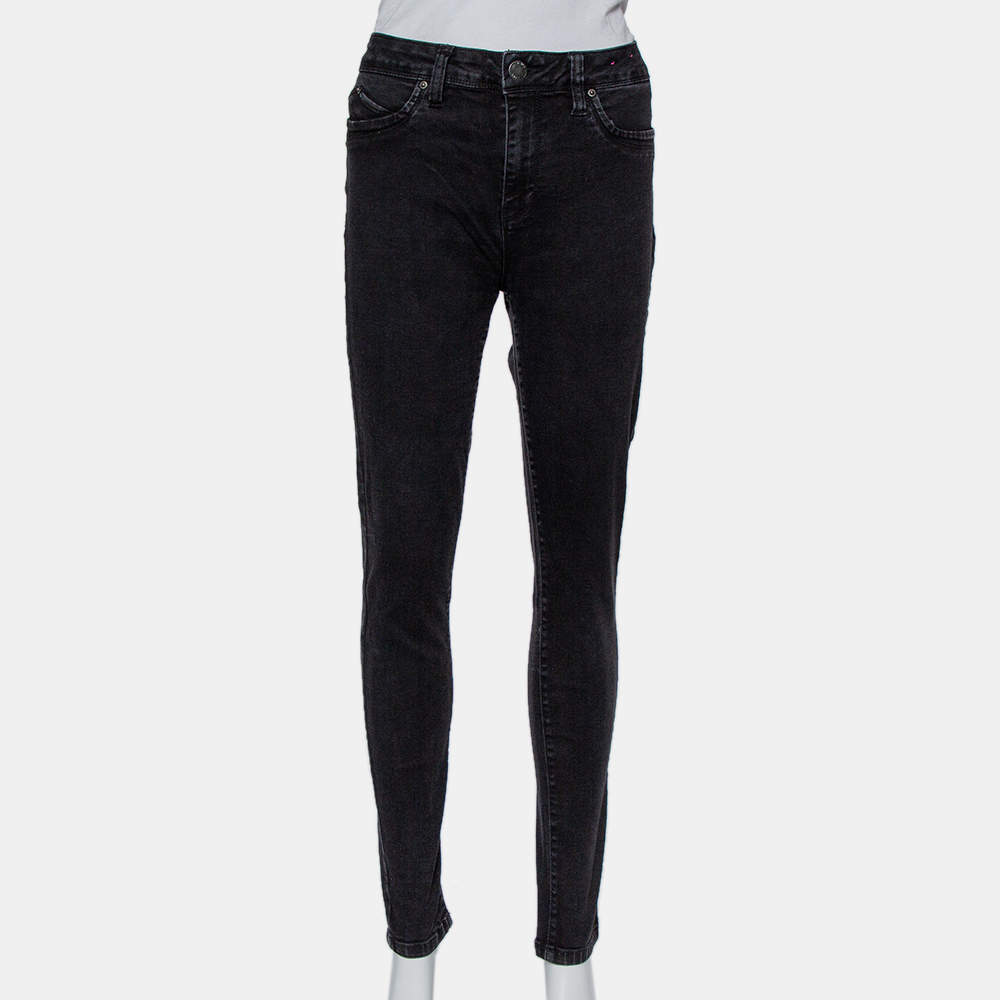 YMI WannaBettaButt Black Denim Mid Rise Jeans L