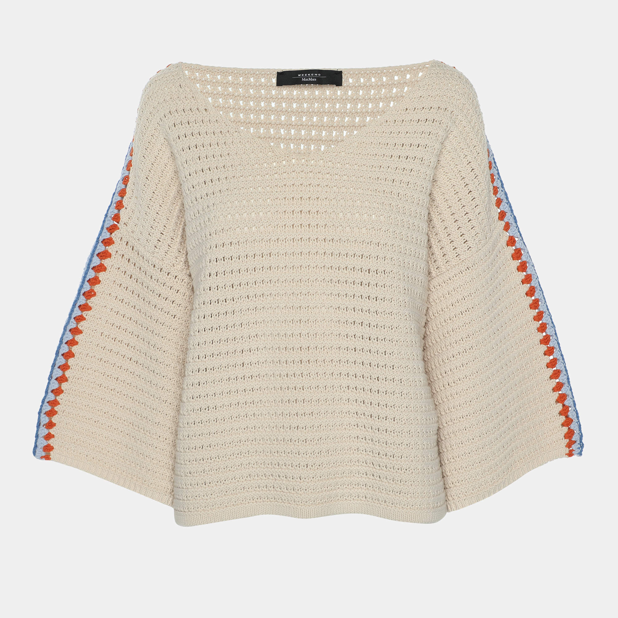Weekend Max Mara Off White Cotton Knit Top M