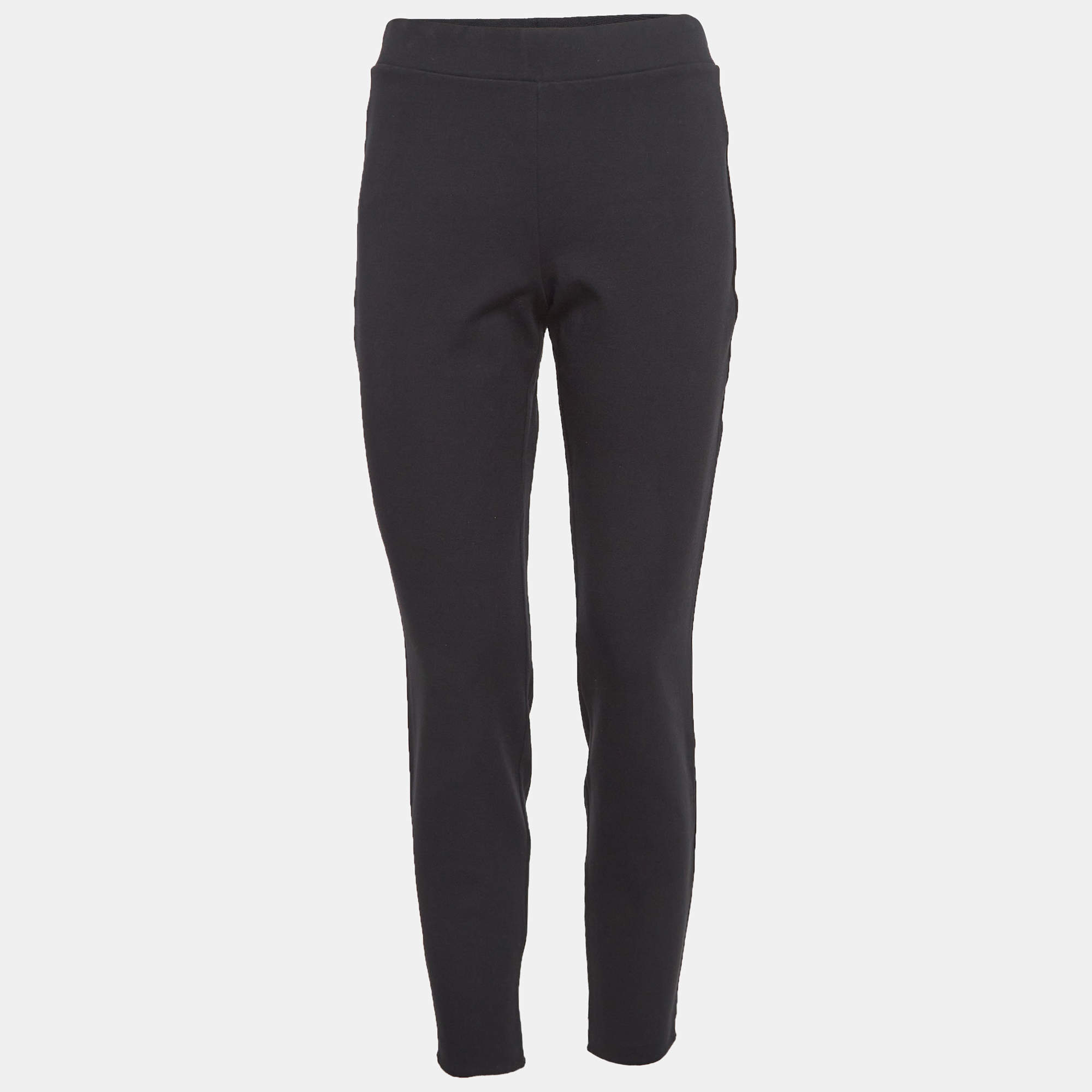Wolford Black Jersey Lace-Up Leggings L