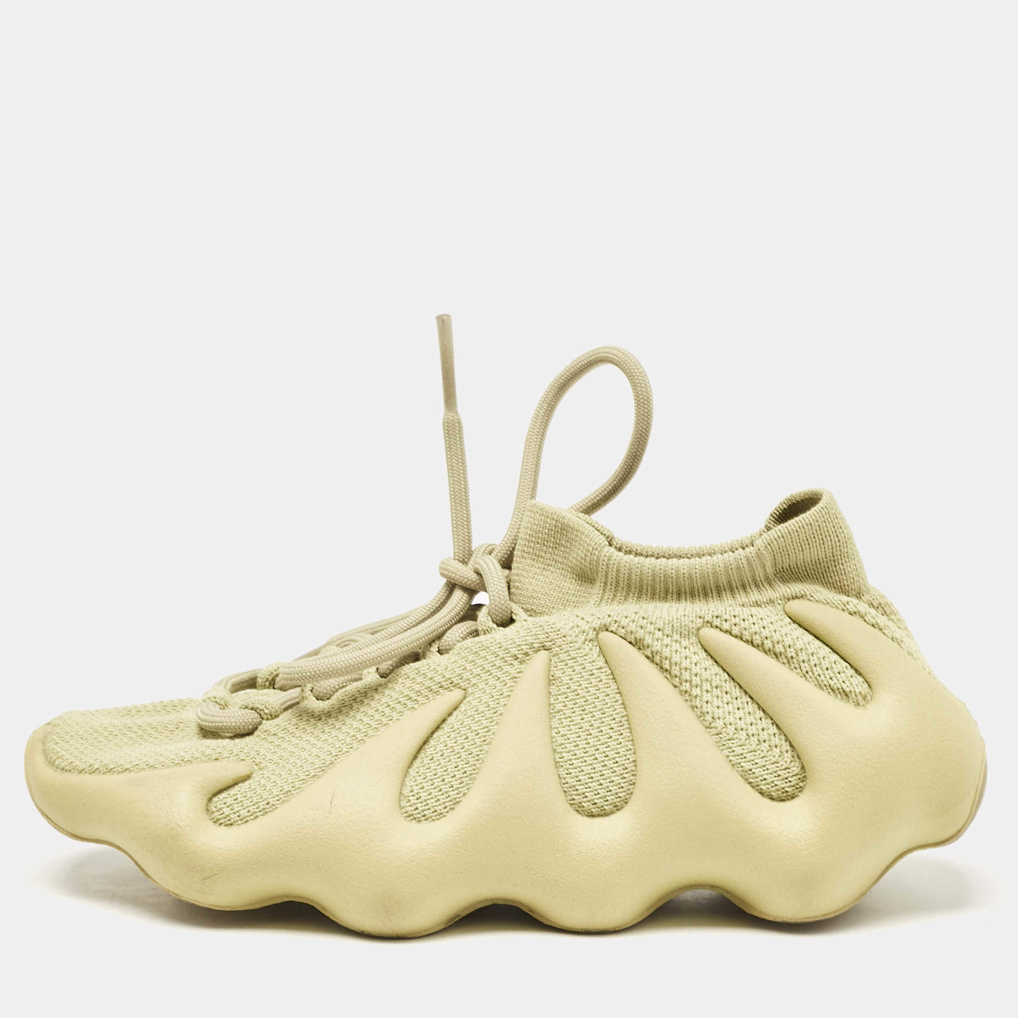 Yeezy x Adidas Green Knit Fabric 450 Resin Sneakers Size 36