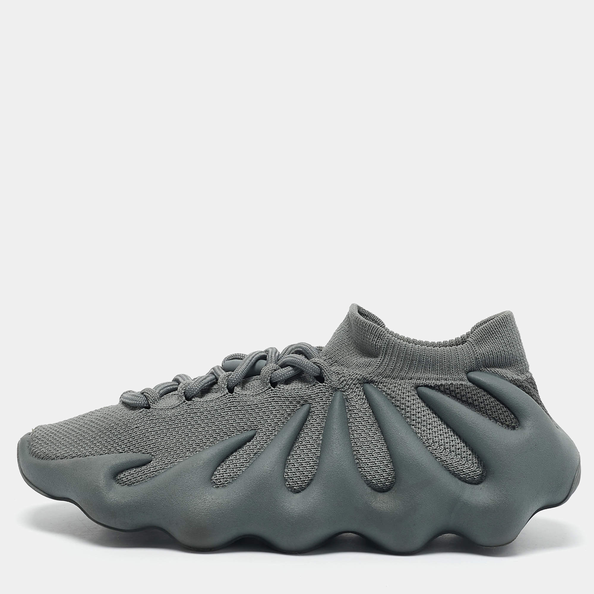 Yeezy x Adidas Grey Knit Fabric 450 Sneakers Size 40