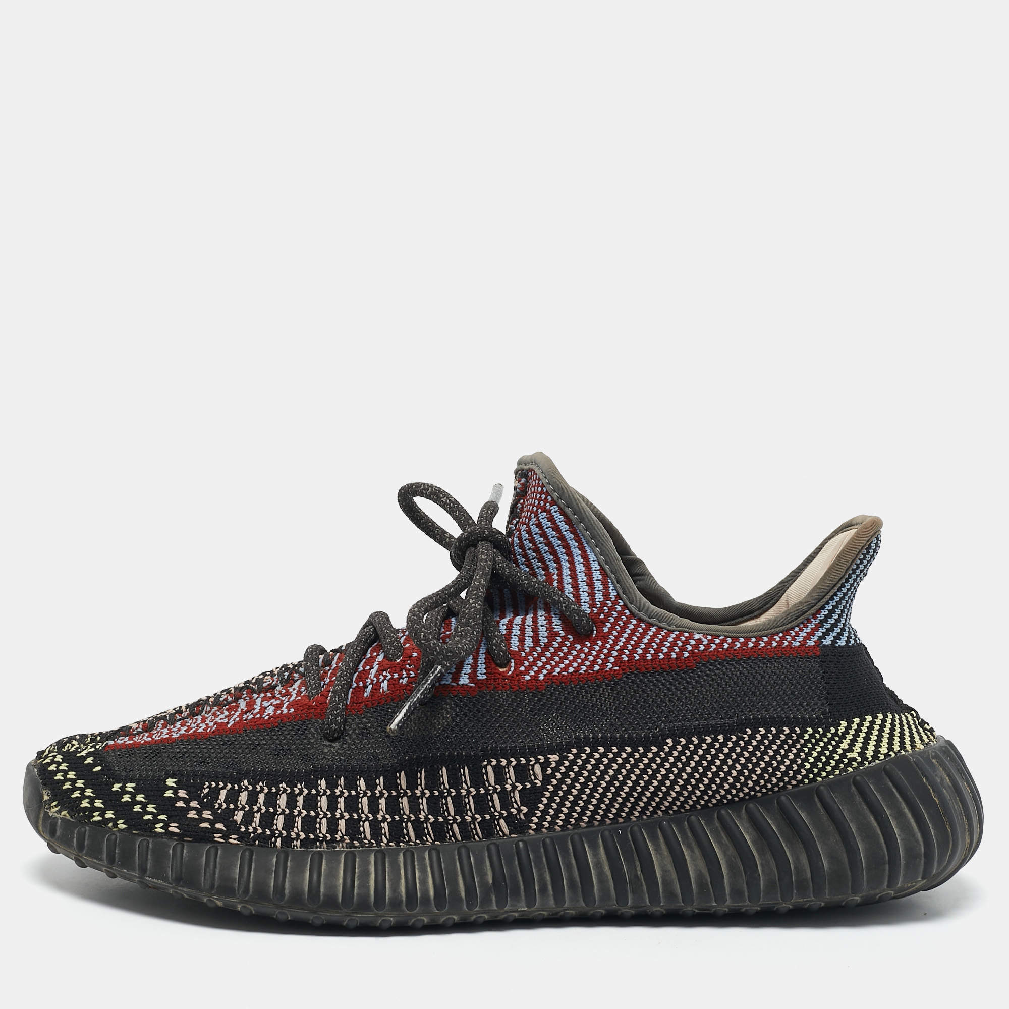 Yeezy x Adidas Multicolor Knit Fabric Boost 350 V2 Yecheil (Non-Reflective) Sneakers Size 41 1/3