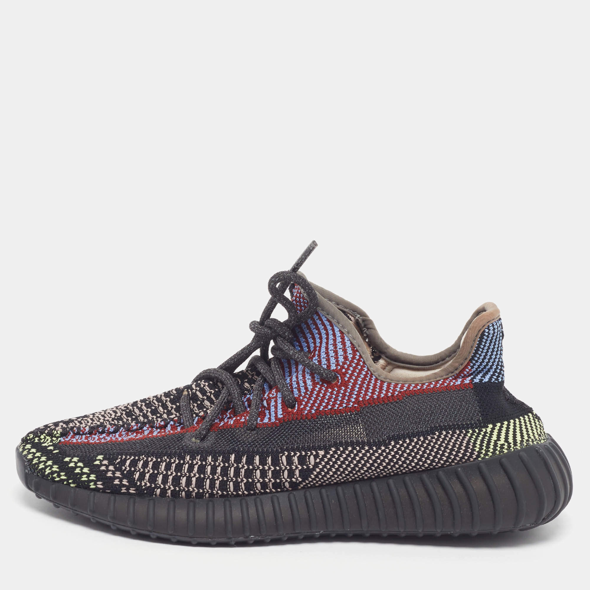 مملوكة مسبقًا Yeezy x Adidas Boost 350 V2 Yecheil (Non-Reflective) Size 40 Multicolor Knit Fabric Low Top Sneakers