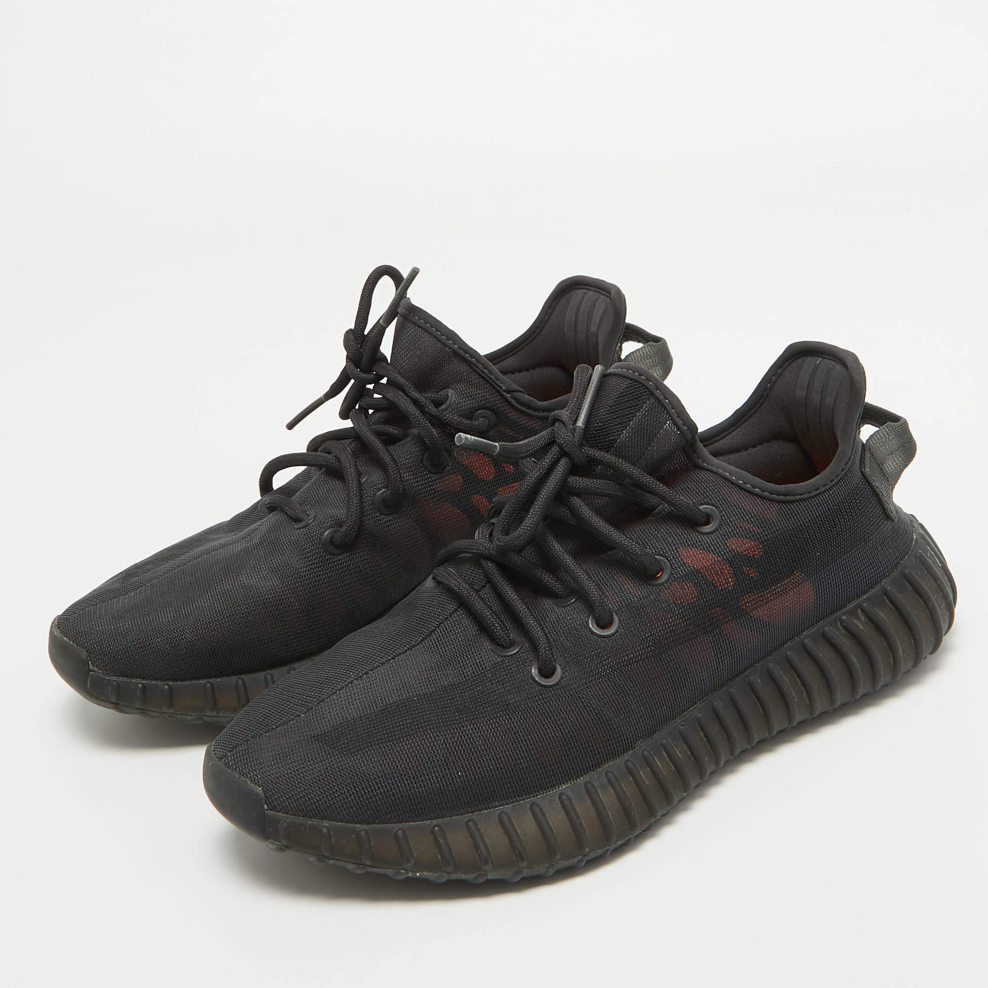 Yeezy x Adidas Black Mesh Boost 350 V2 cinder Sneakers Size 38 1/3 ...