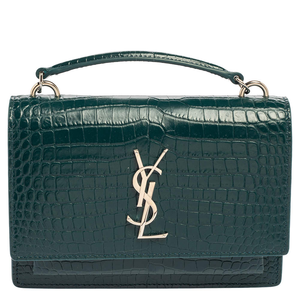Thinking about the @ysl #sunsetbag ? Check out this #crocembossed #ysl, YSL  Bag
