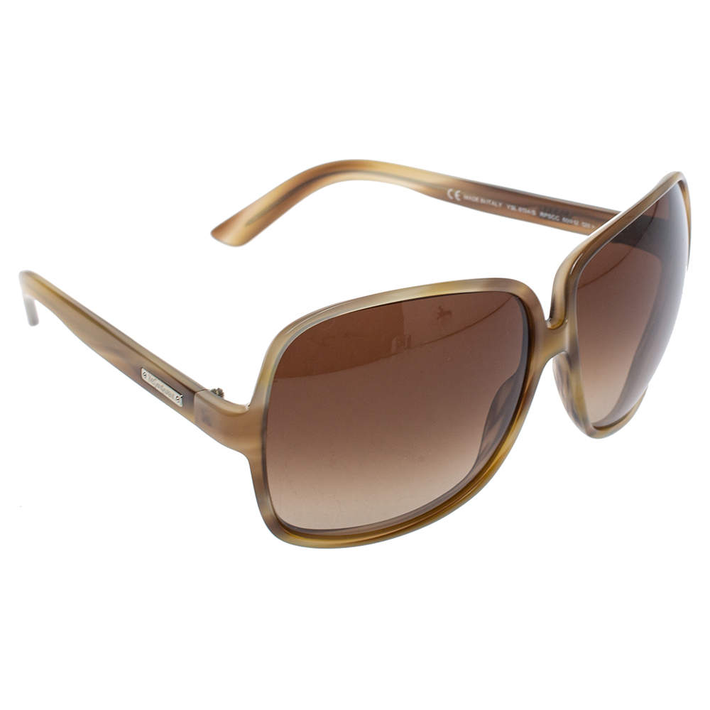 YSL Oversized Brown Sunglasses - Ann's Fabulous Closeouts