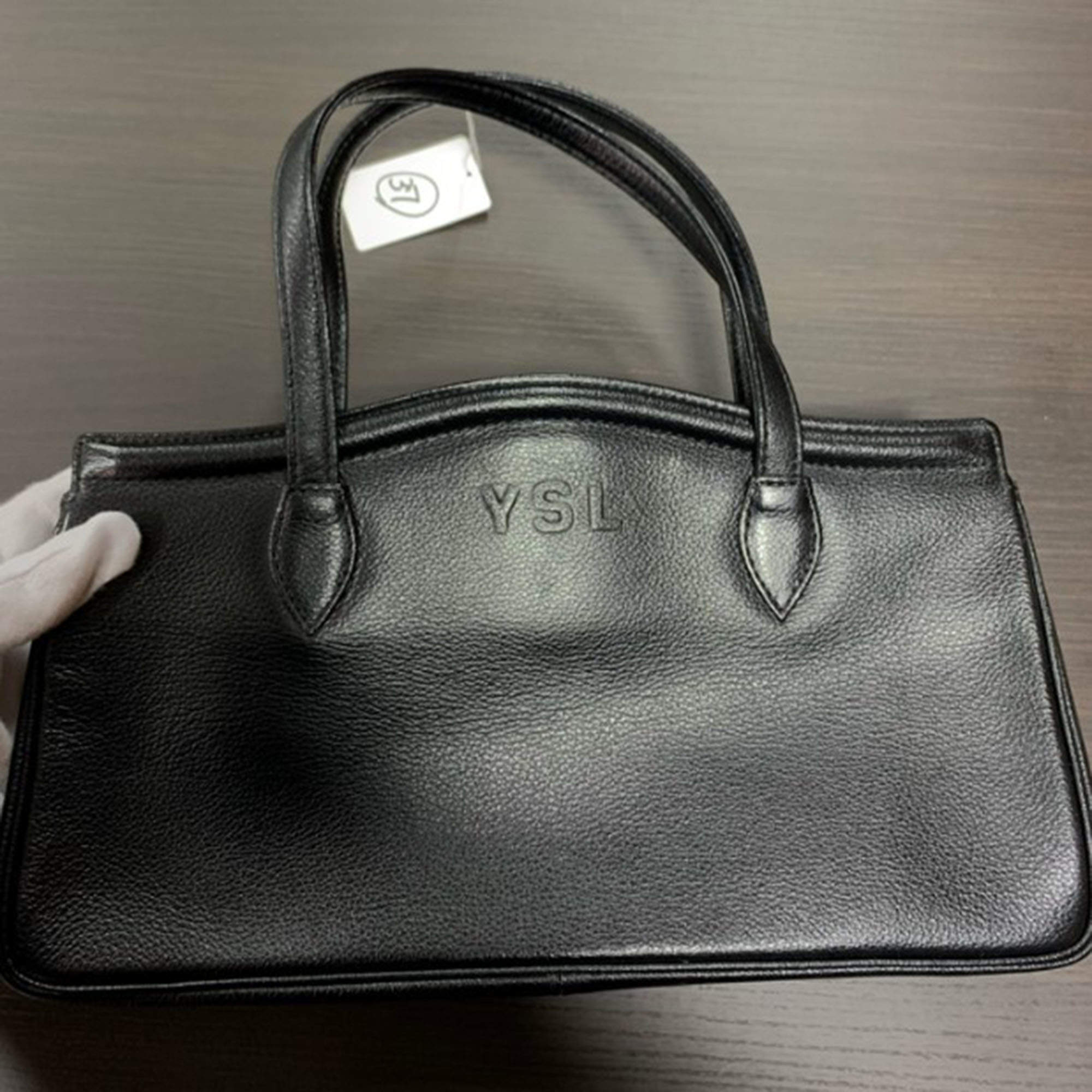Pre Owned Yves Saint Laurent Black Leather Bag