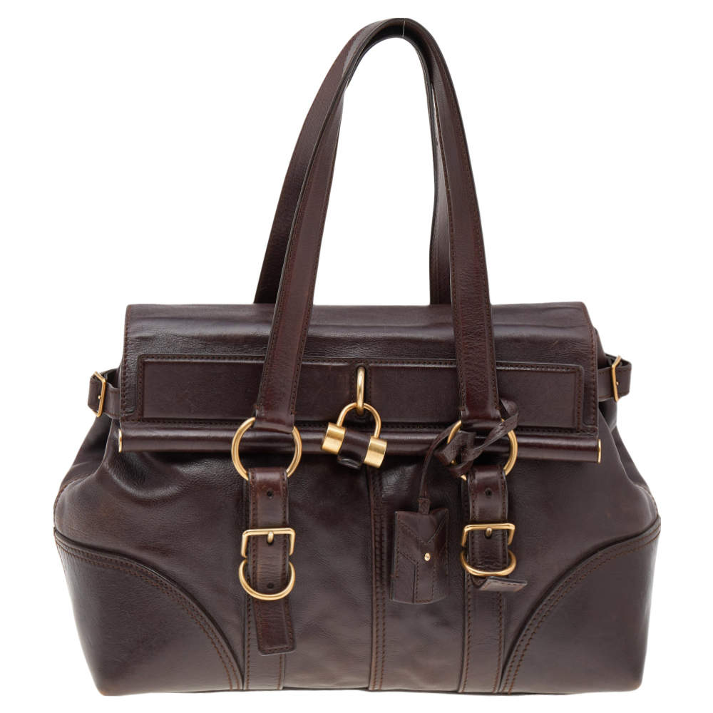 Yves Saint Laurent Dark Brown Leather Muse Bag