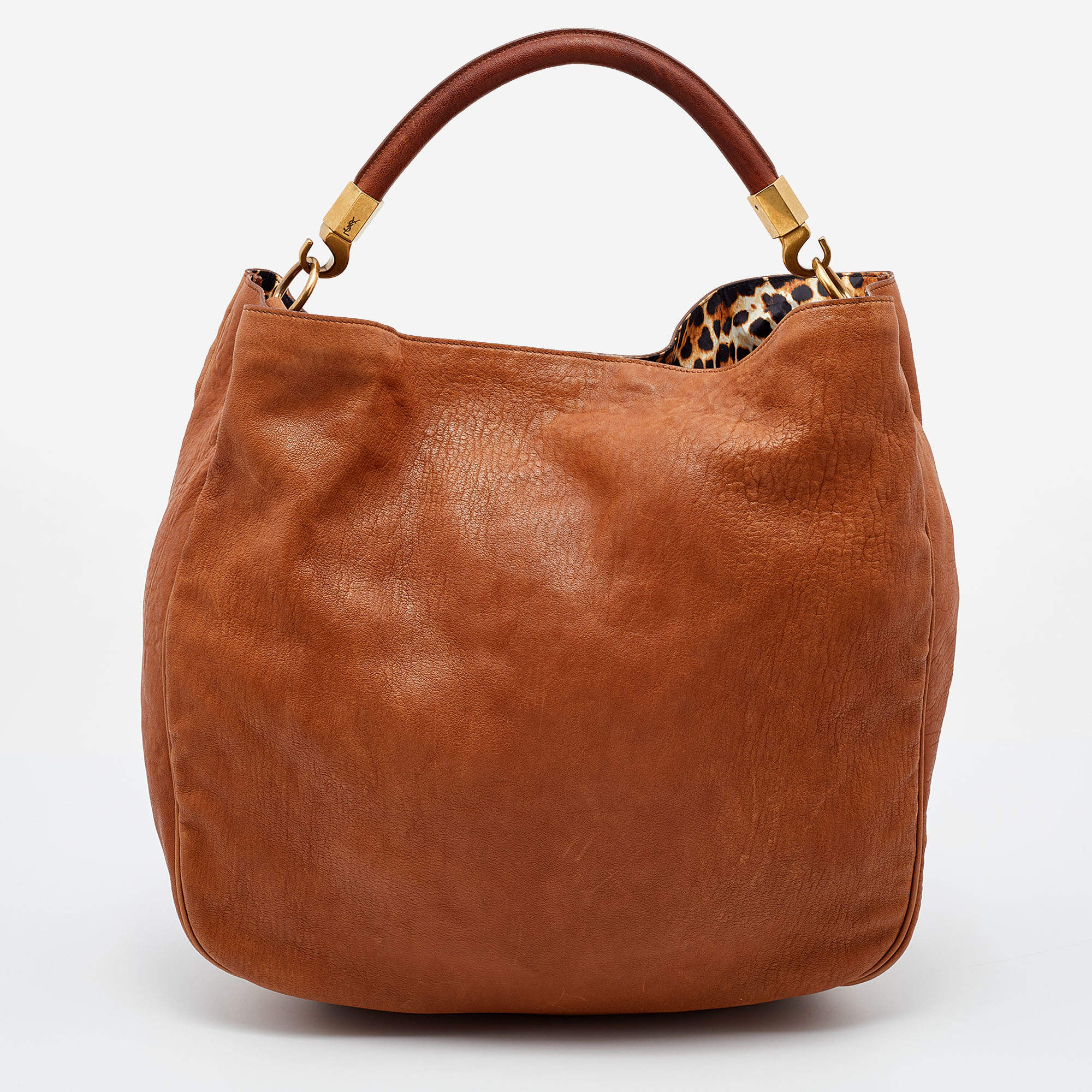 Yves Saint Laurent Tan Leather Roady Hobo