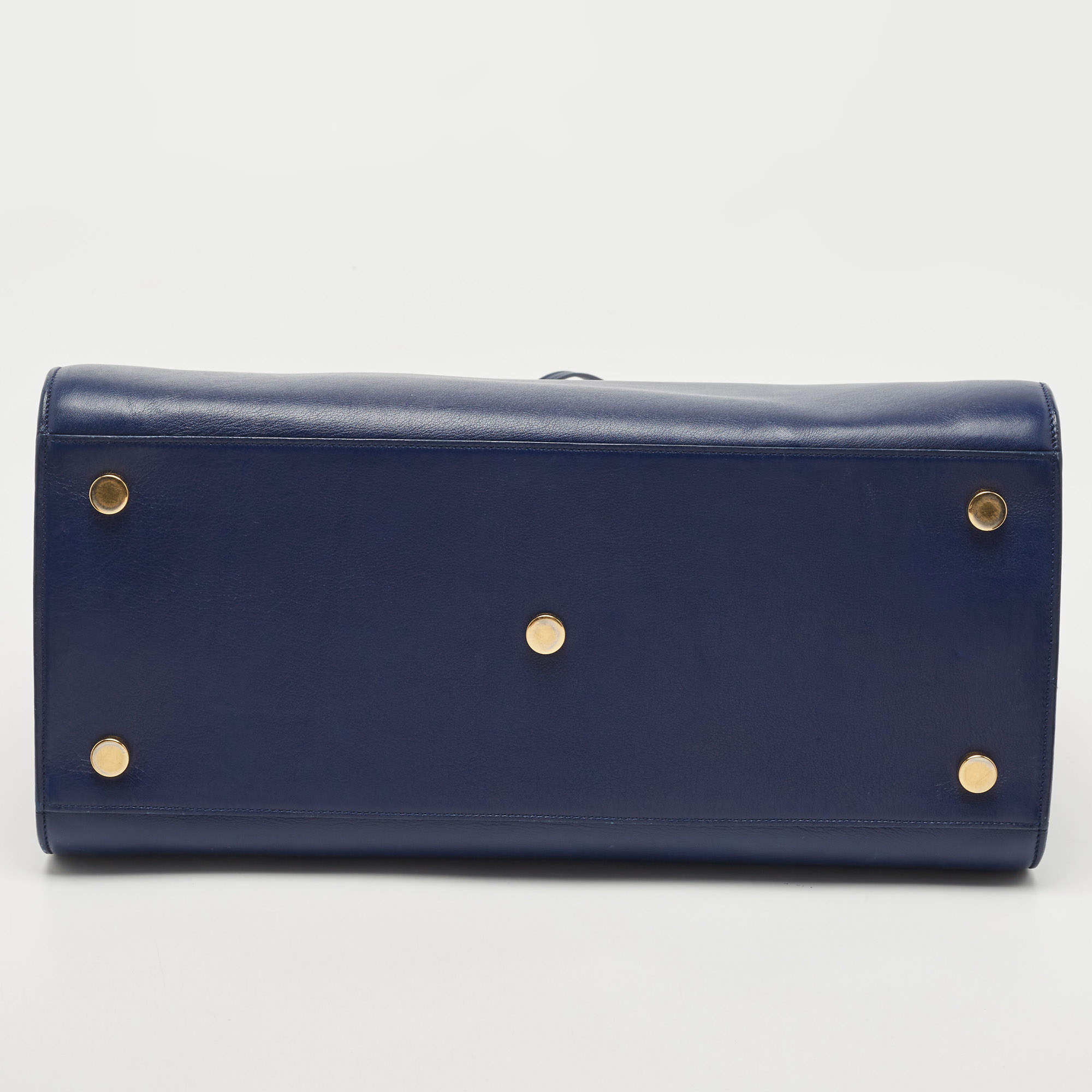 Yves Saint Laurent Purple Grained Calf Leather Small Monogram Crossbody Bag  - Yoogi's Closet