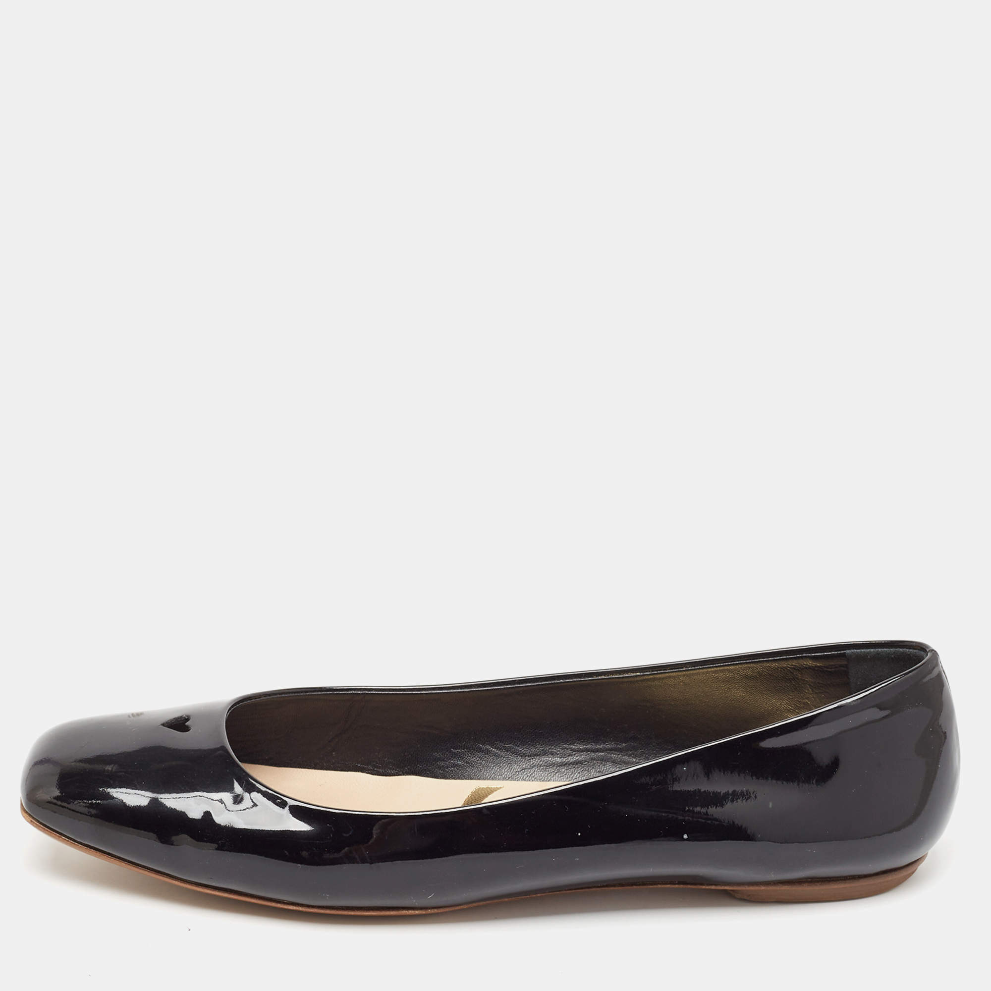 フラットシューズ SAINT LAURENT Woman Ballet flats Black 820656AAEOF 1000 Poppy crêpe satin ballet flats in black - Saint Laurent