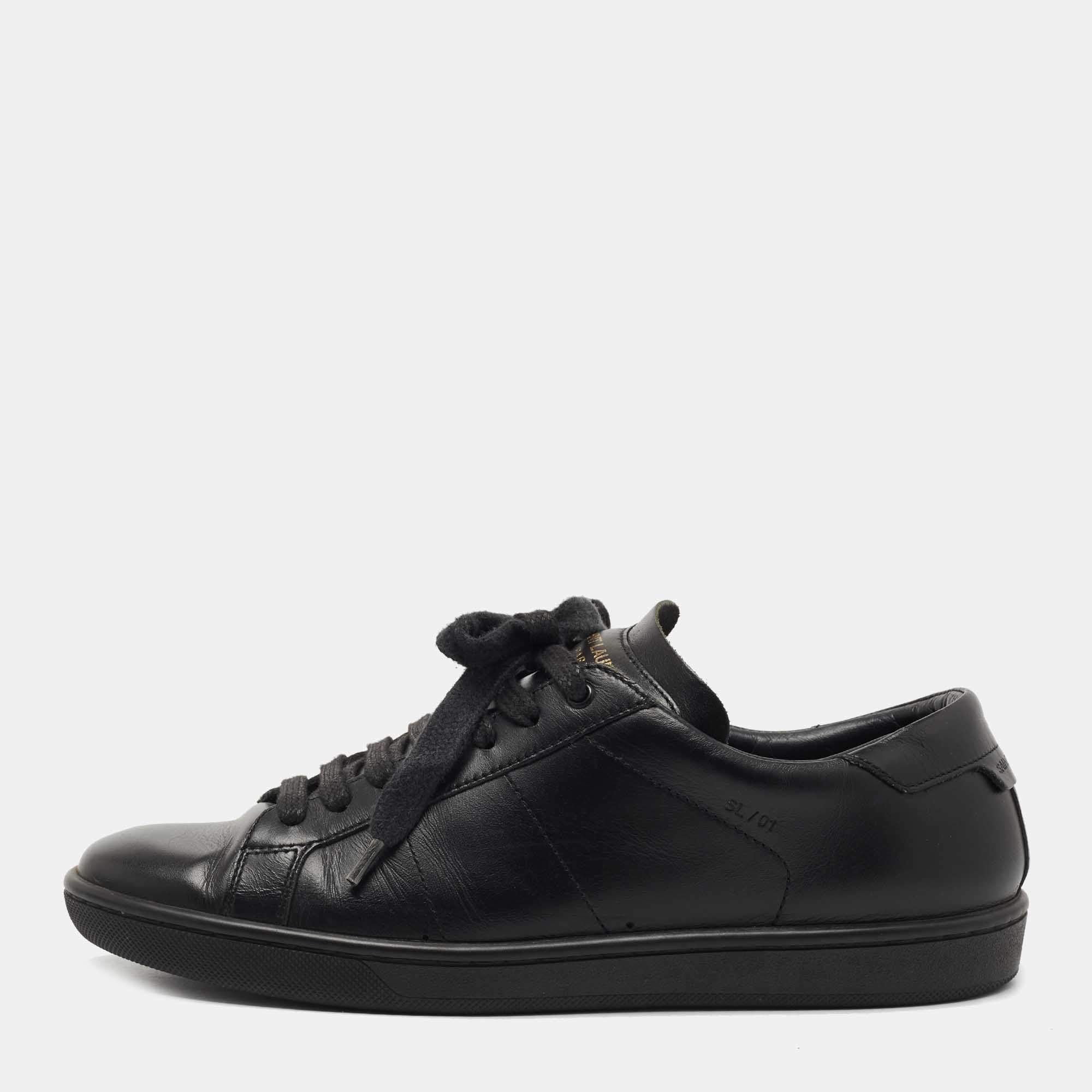 スニーカー Saint Laurent  Sneakers Men Fabric Black Saint Laurent Court Classic SL/10 Sneakers | Black | FARFETCH