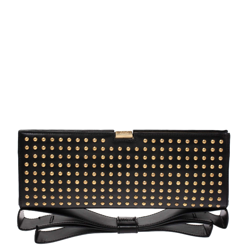 Zac Posen Black  Mila Frame Clutch