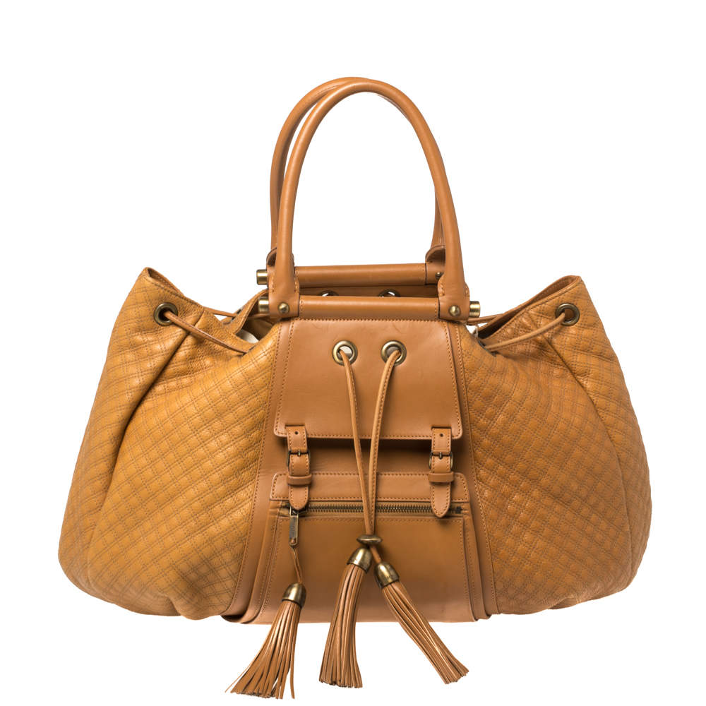 مملوكة مسبقًا Zac Posen Tan Quilted Leather Beatrice Bag