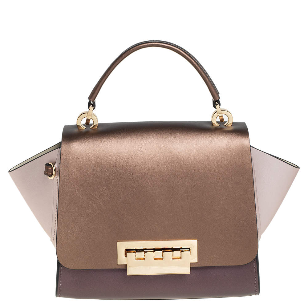 مملوكة مسبقًا حقيبة زاك بوزن إرثا جلد برونزي ووردي ميتاليك بيد علوية 