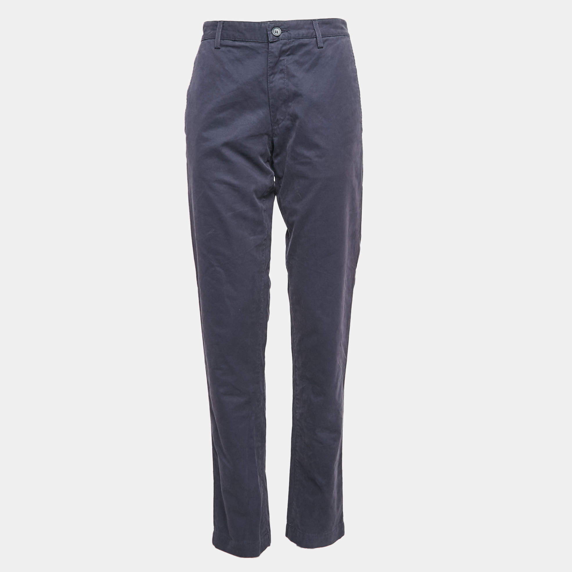 Zadig & Voltaire Grey Cotton Regular Trousers M