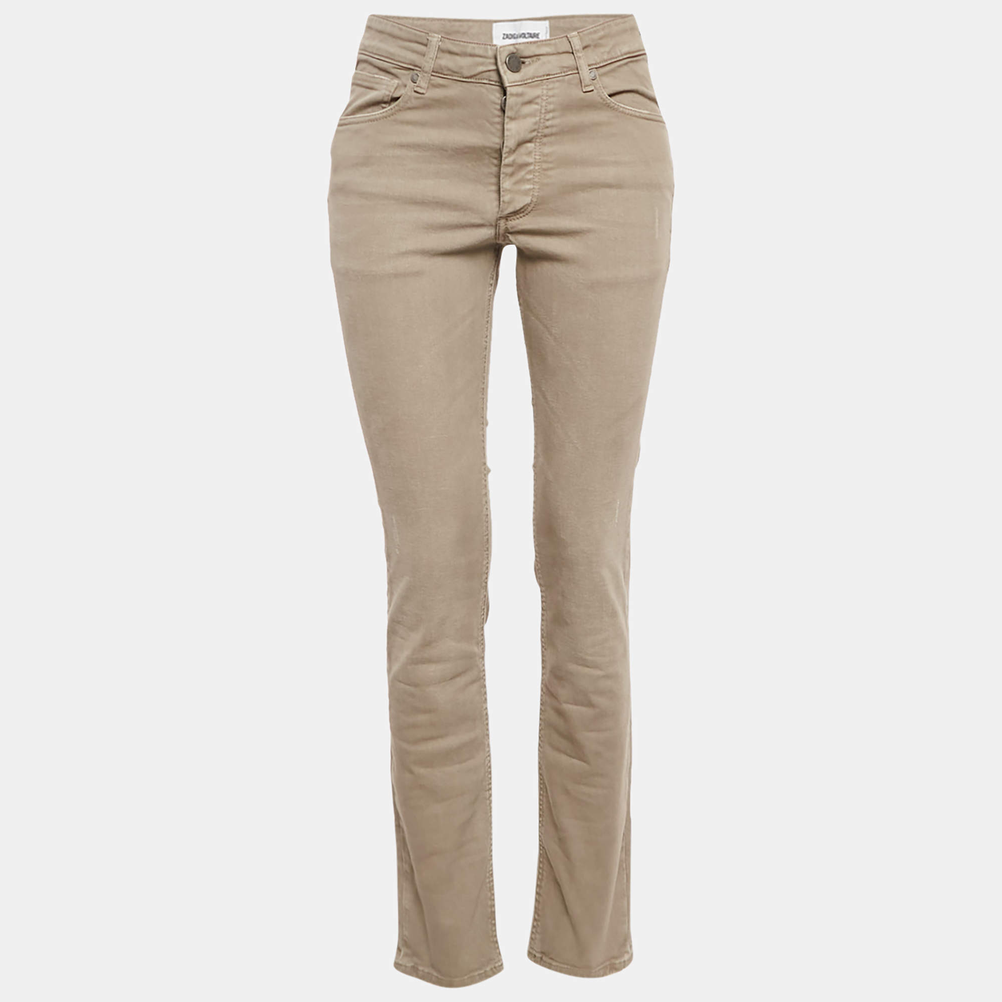 Zadig & Voltaire Grey Denim Skinny Platine Jeans M Waist 29"