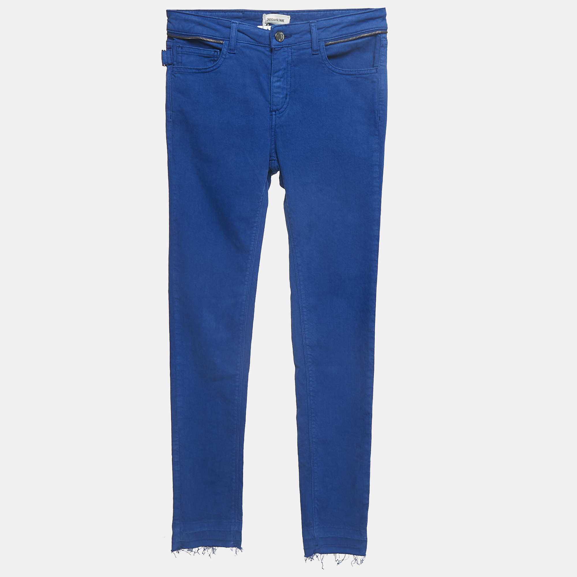 Pre Owned Zadig & Voltaire Blue Denim Eva Cher Jeans S Waist 25"