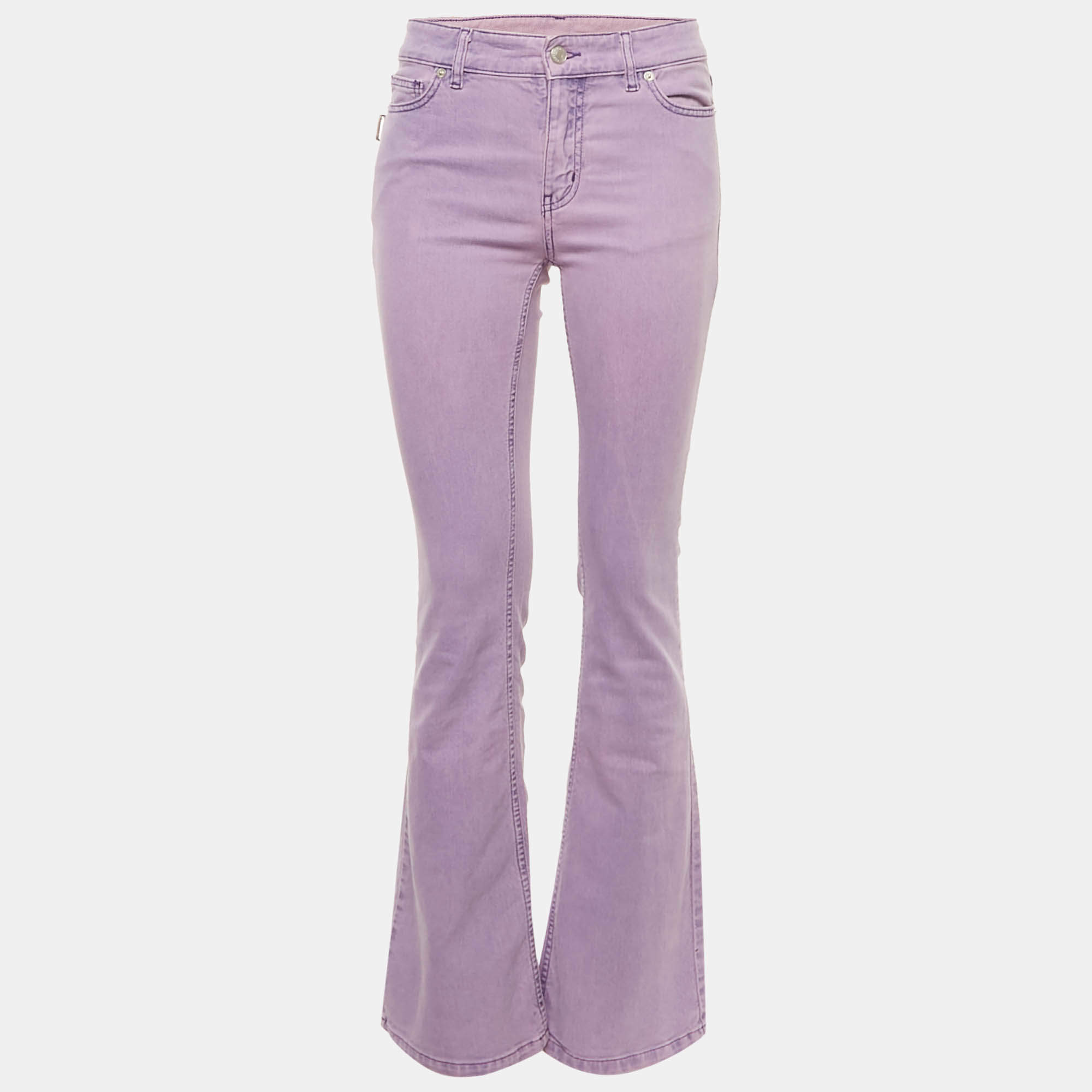 Pre Owned Zadig & Voltaire Purple Denim Flared Jeans M Waist 30"