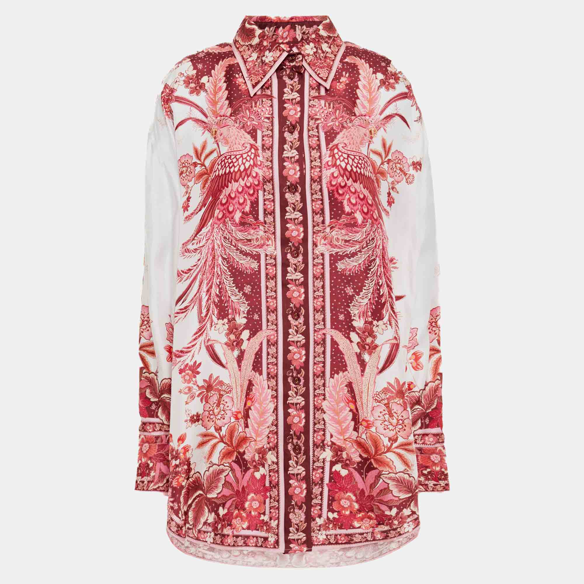 Pre Owned Zimmermann Silk Long Sleeved Top 2