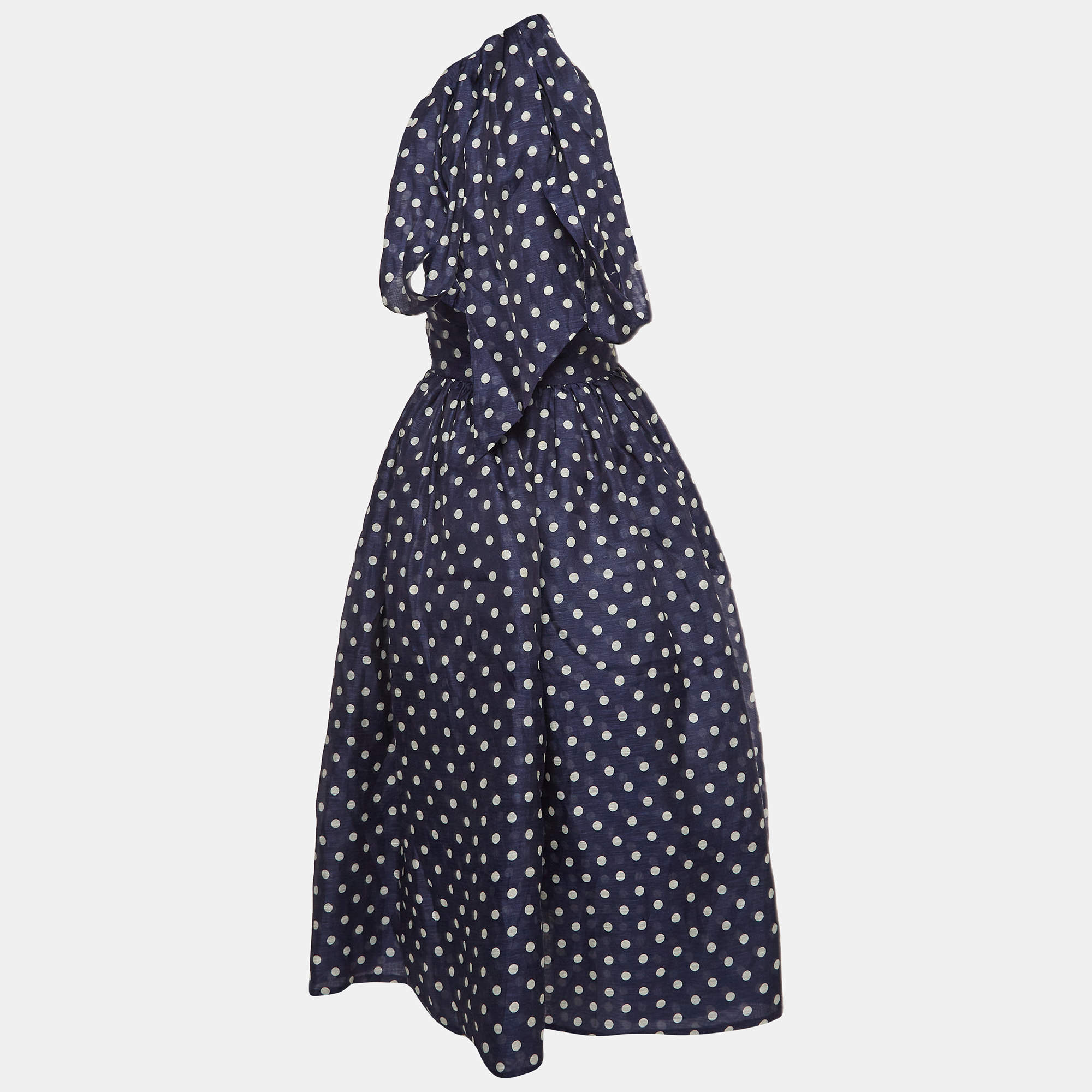 【Zimmermann】Polka-dot linen midi dress Zimmermann Polka-dot linen midi dress Zimmermann