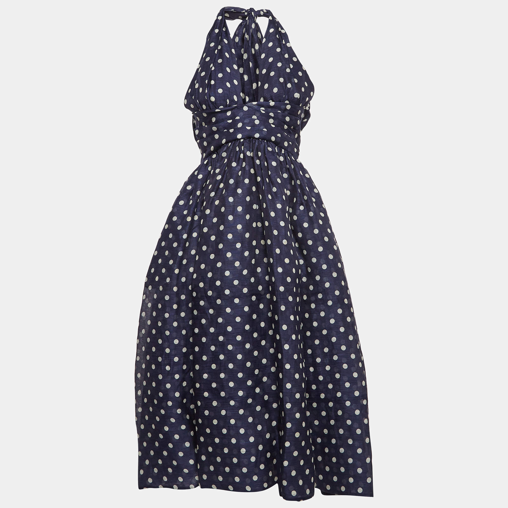 【Zimmermann】Polka-dot linen midi dress Zimmermann Polka-dot linen midi dress Zimmermann
