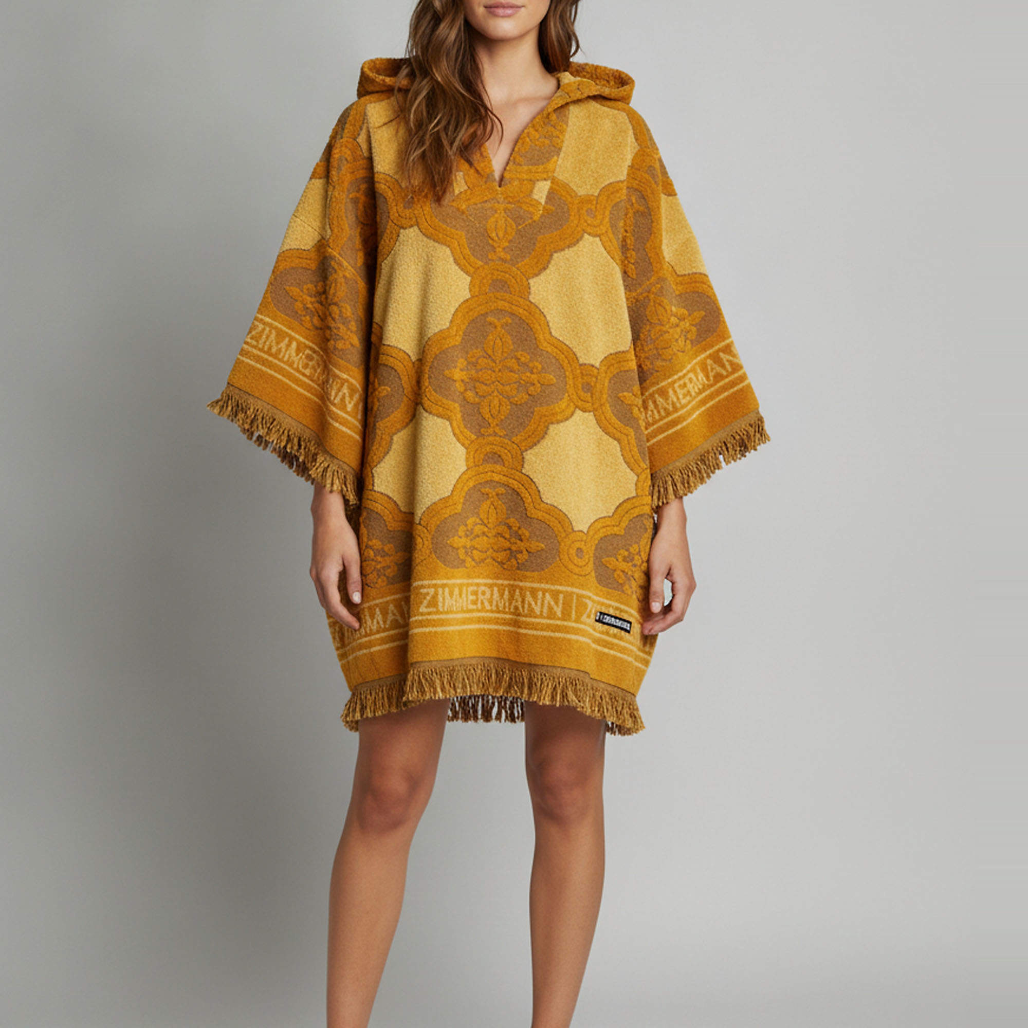 Pre Owned Zimmermann Yellow Cotton Terry Towel Aliane Mini Dress M